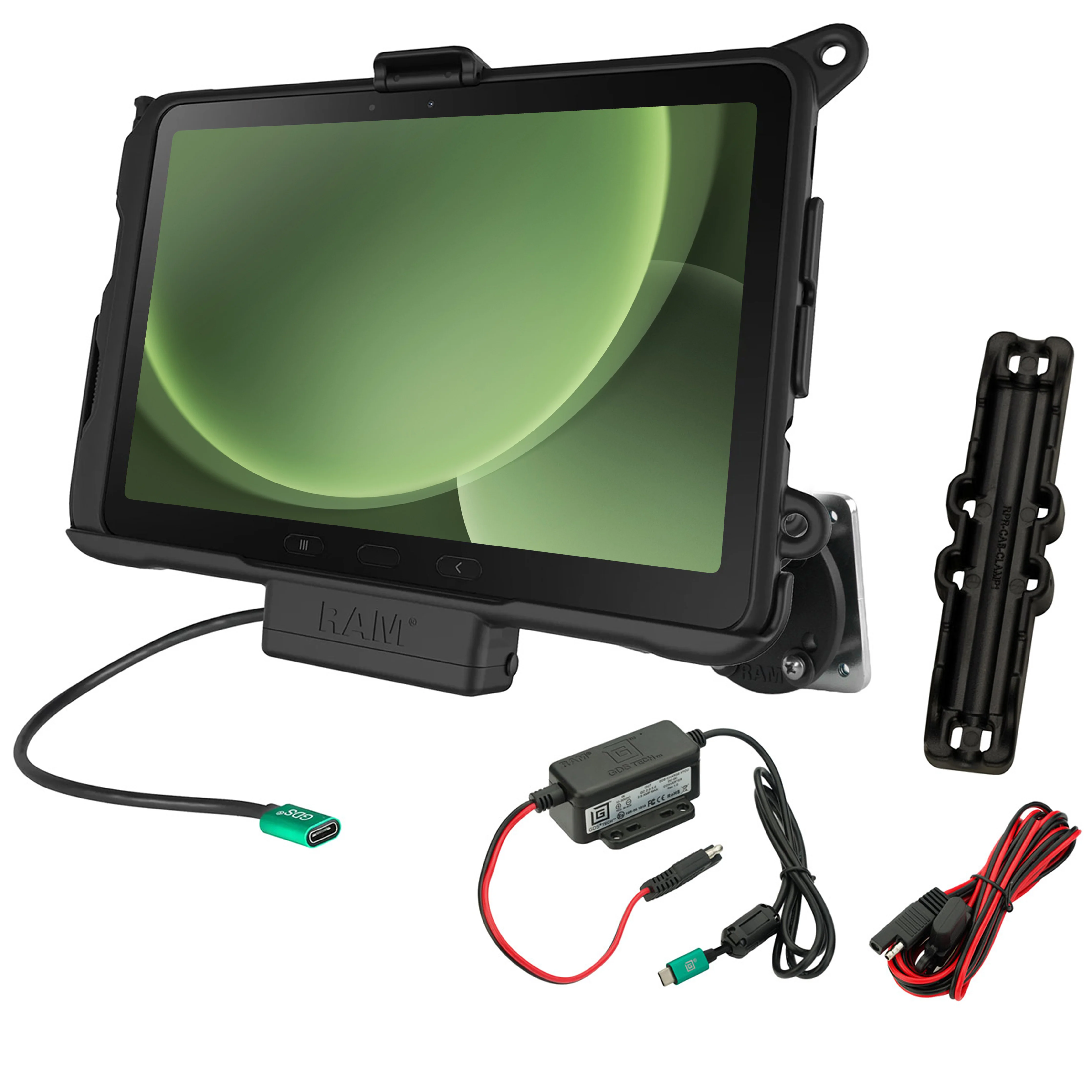 RAMĀ® Powered Dock & Dashboard Mount for Samsung Tab Active5 Pro & 4 Pro