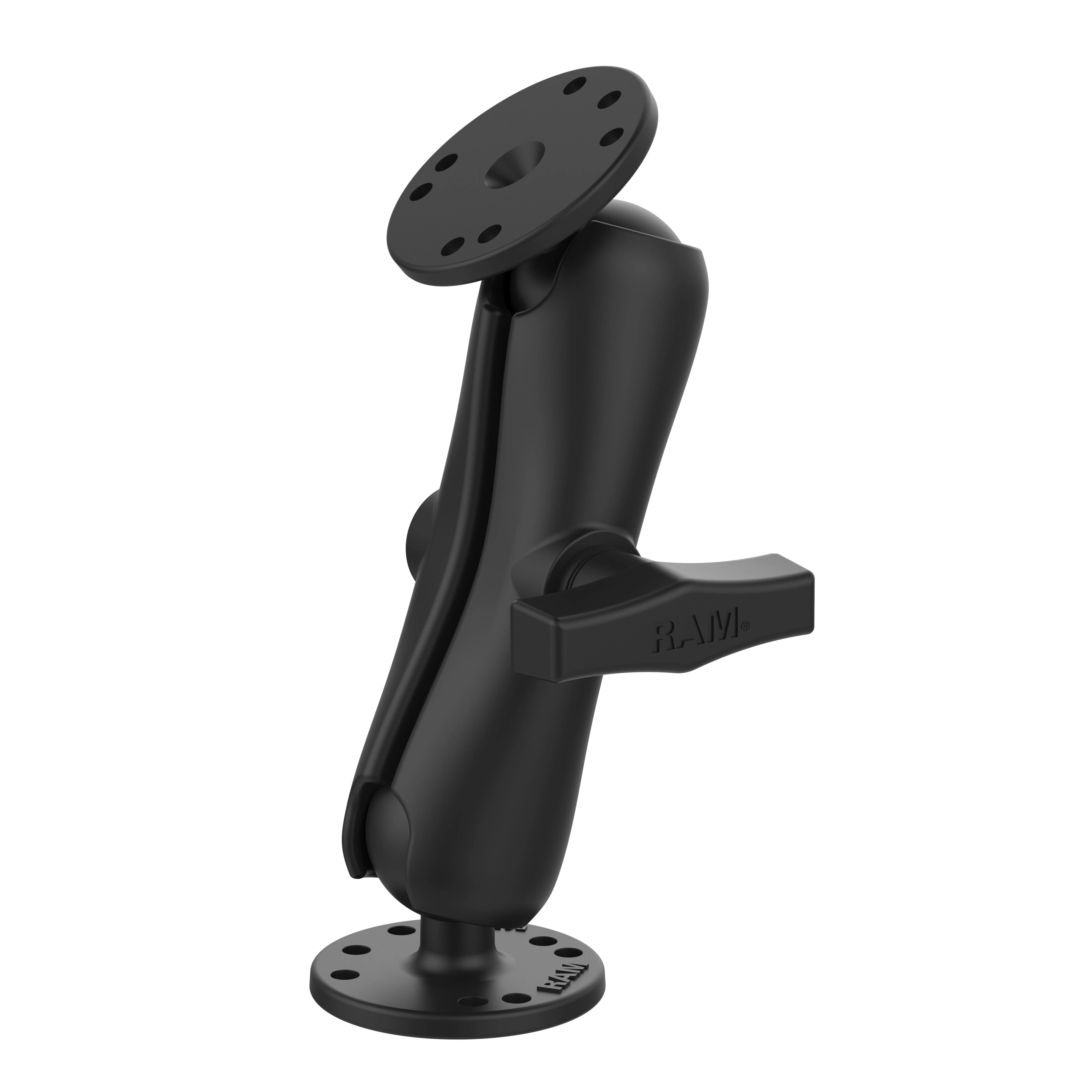 RAMĀ® Double Ball Mount with Two Round Plates - C Size Medium