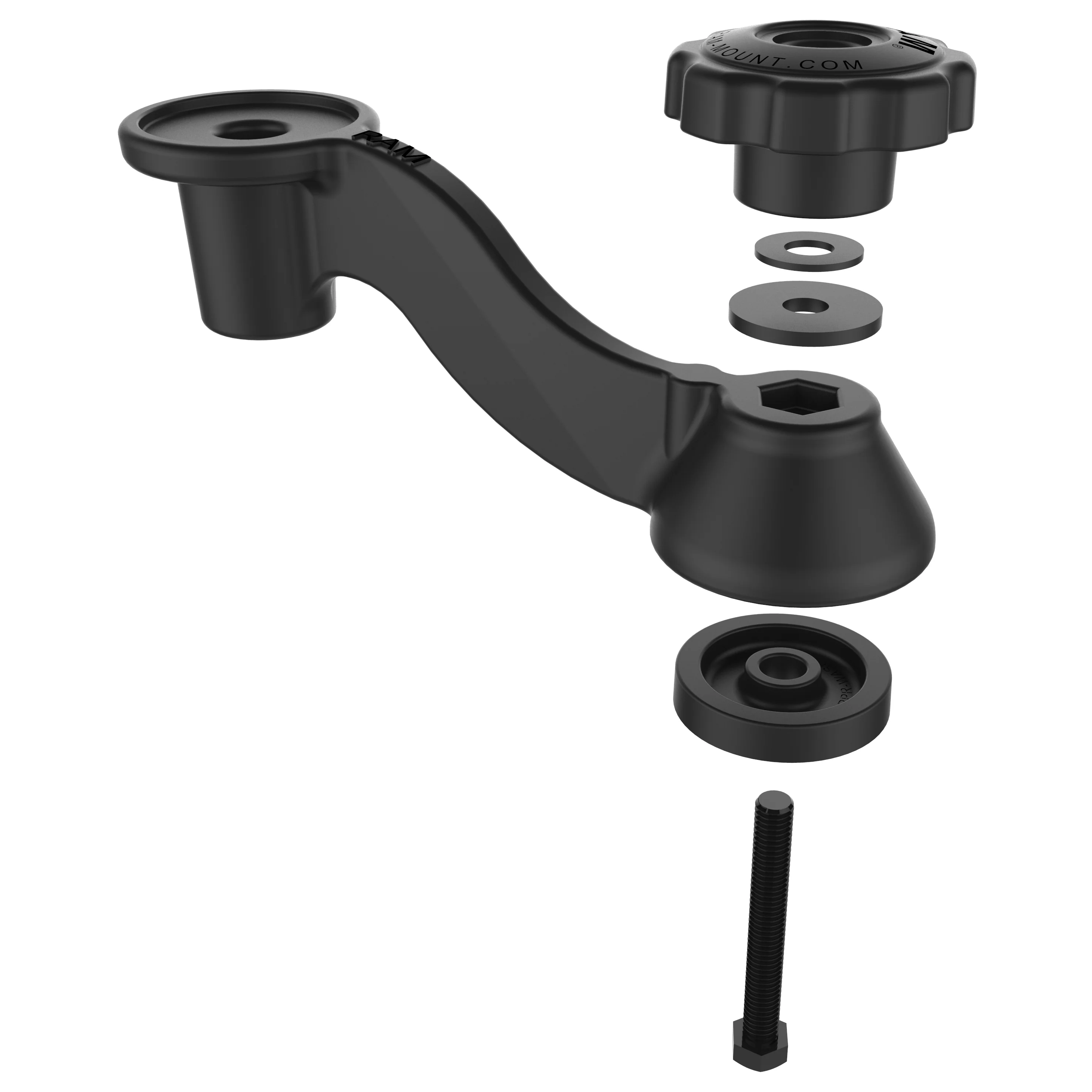 RAMĀ® 6" Curved Swing Arm for Horizontal/Vertical Mounts - Image 3