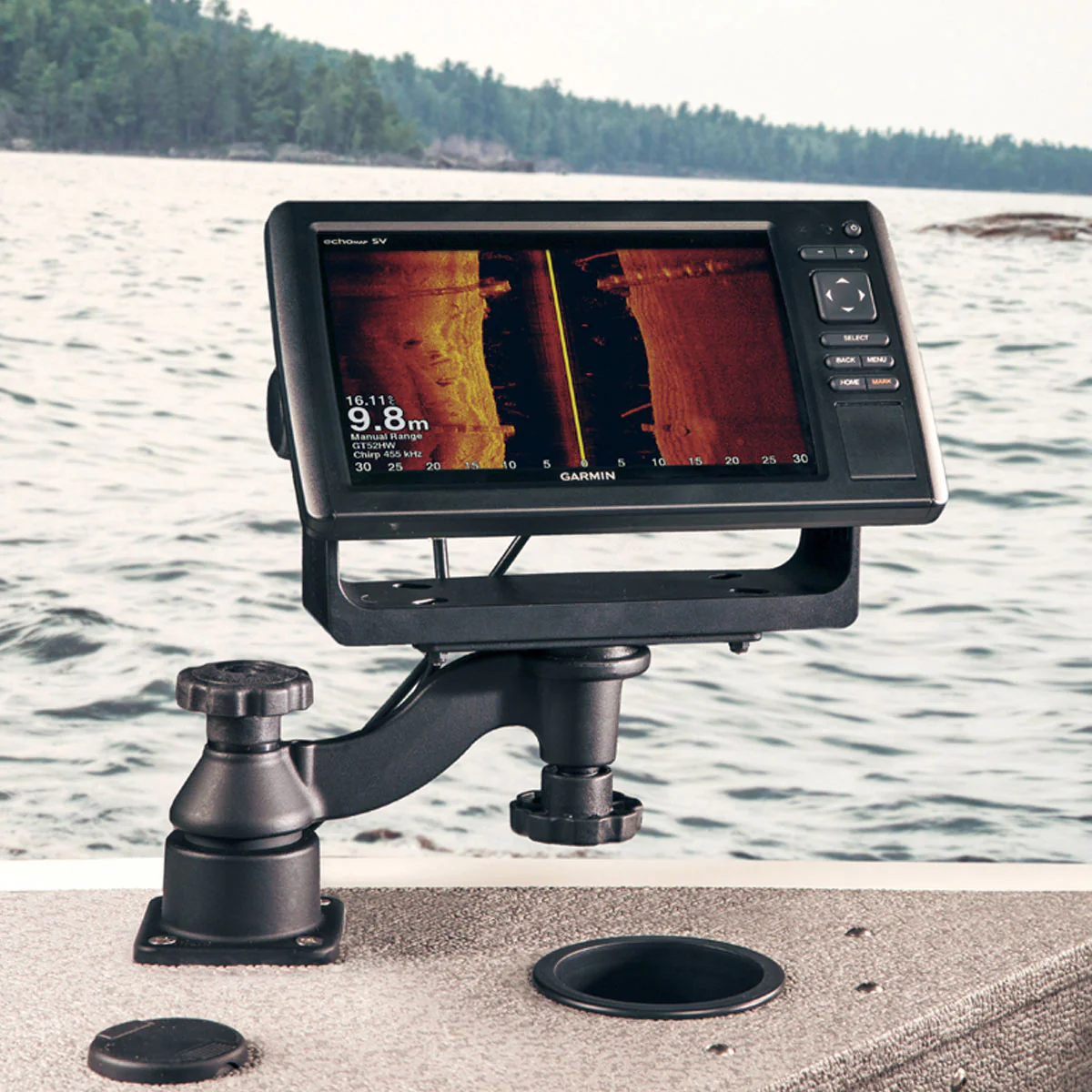 RAMĀ® Horizontal 6" Swing Arm Mount for Fish Finders & Plotters - Image 6