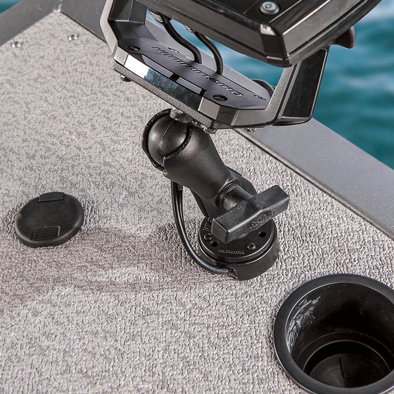 RAM® Drill-Down Marine Electronic Mount with Cable Manager - Image 3