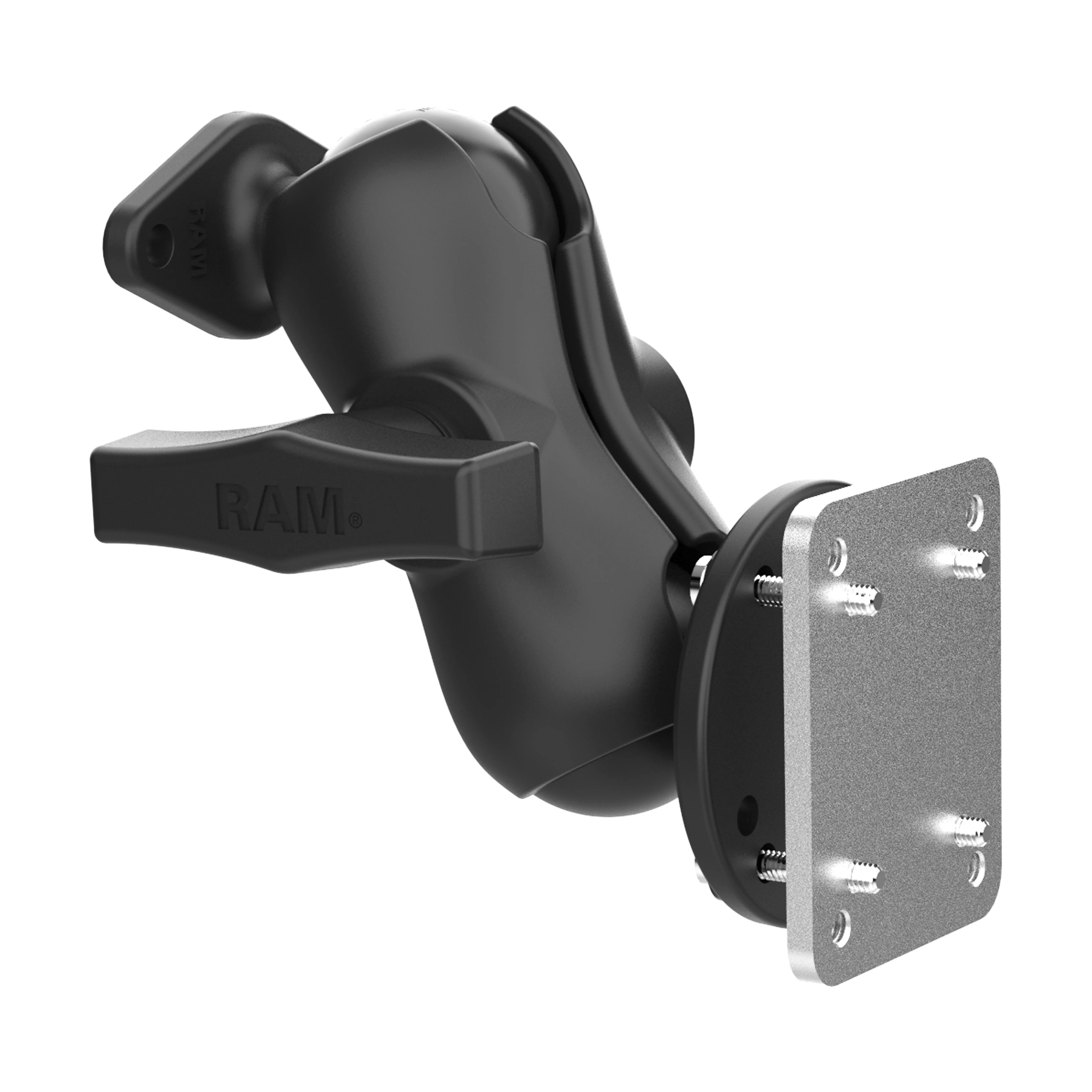 RAMĀ® Dashboard Mount with Backing Plate & Diamond Plate - C Size Short - Image 2