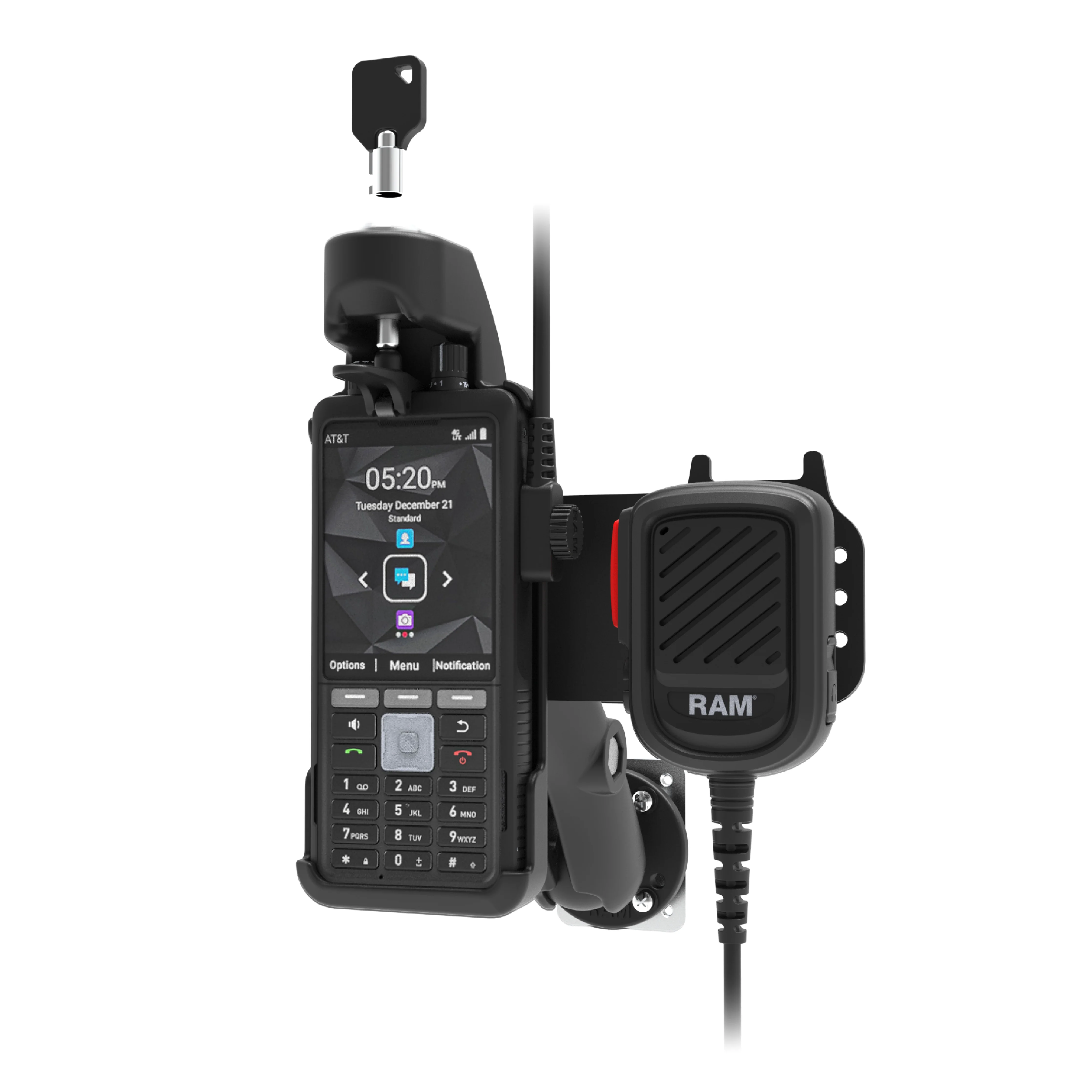 RAMĀ® PTT Remote Speaker Mic Bundle for Sonim XP5plus & XP5plus 5G