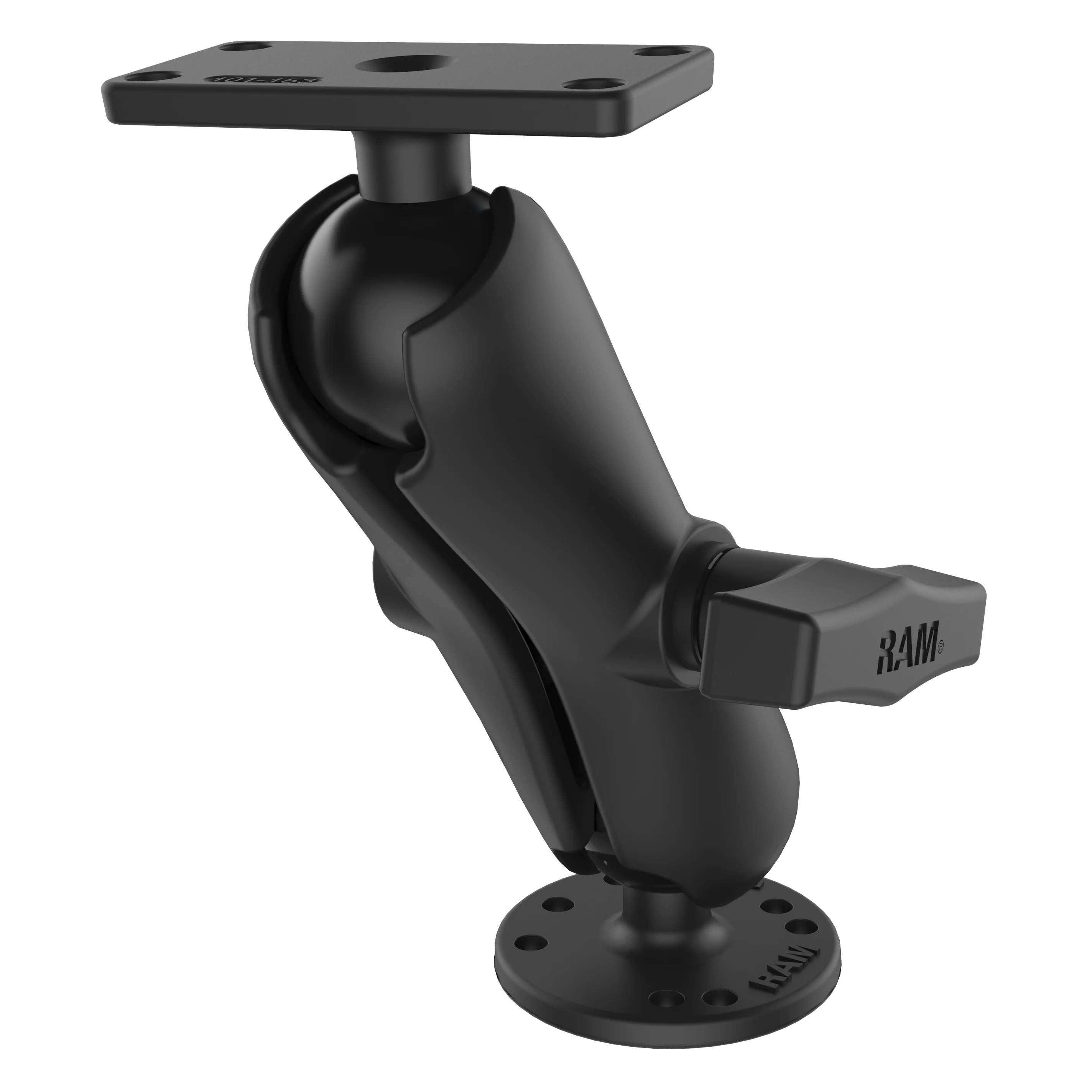 RAMĀ® Drill-Down Double Ball Mount for Humminbird Helix 5 - Medium - Image 2