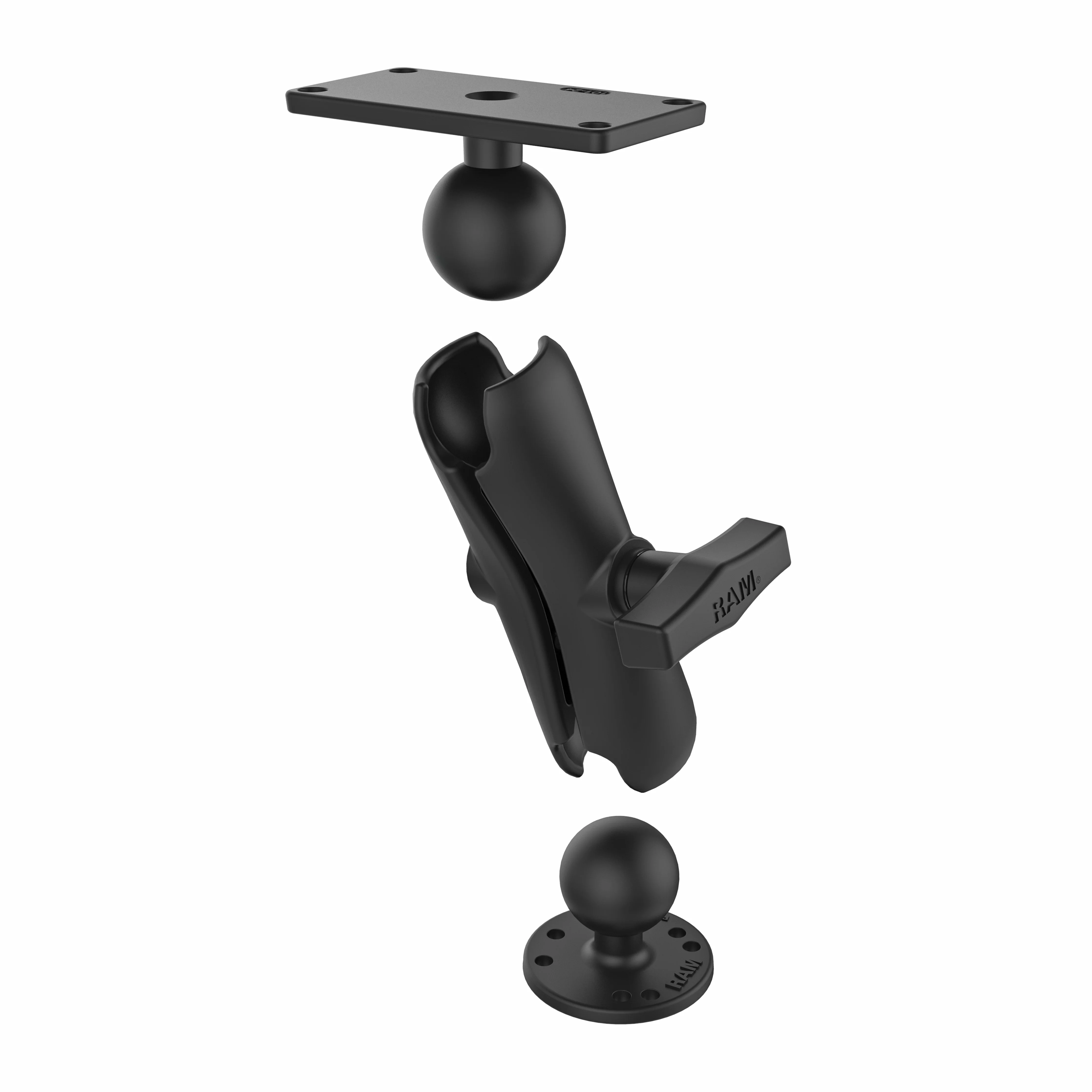 RAMĀ® Drill-Down Double Ball Mount for Humminbird Helix 7 - Medium - Image 3