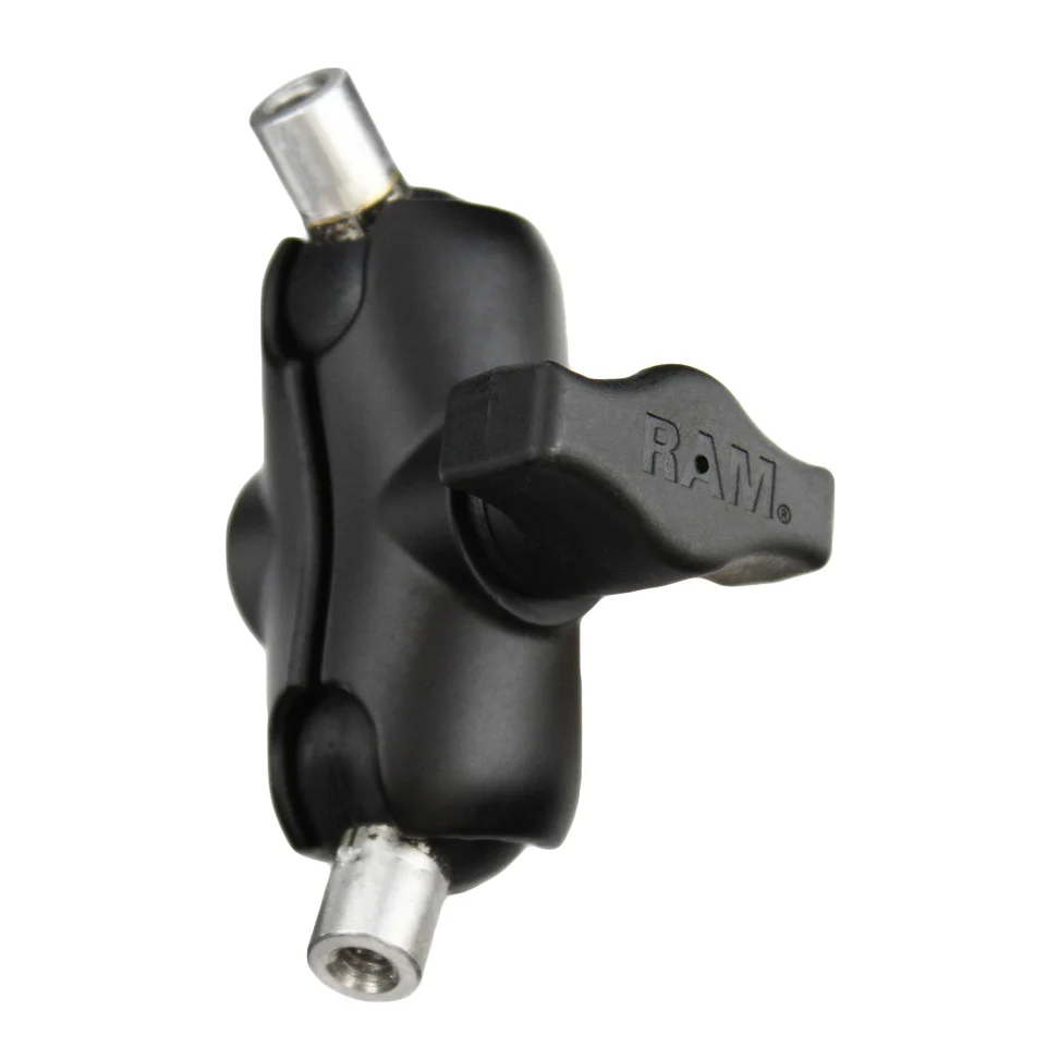 RAM® Double Ball Mount with Two 1/4"-20 Female Threaded Adapters
