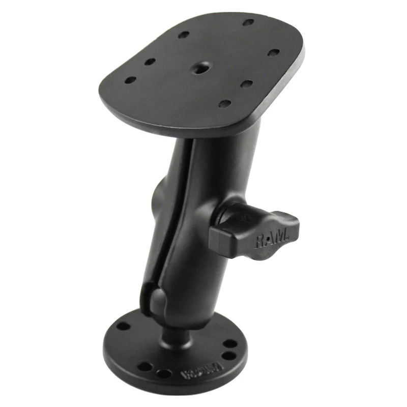 RAMĀ® Drill-Down Double Ball Mount for Humminbird Piranha + More - Image 2