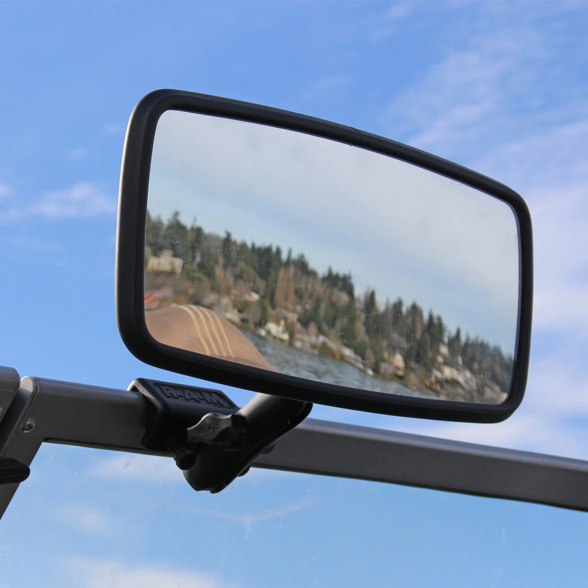 RAM® Glare Shield Clamp Mount with Rear View Mirror - Image 3