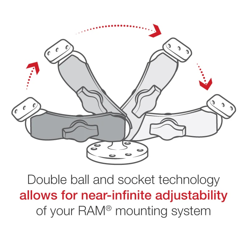 RAM® Drill-Down Mount for the Garmin Rino 61 - Image 3