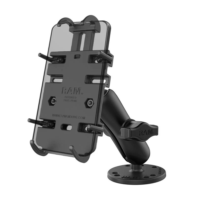 RAM® Quick-Grip⢠Spring-Loaded Phone Mount with Drill-Down Base