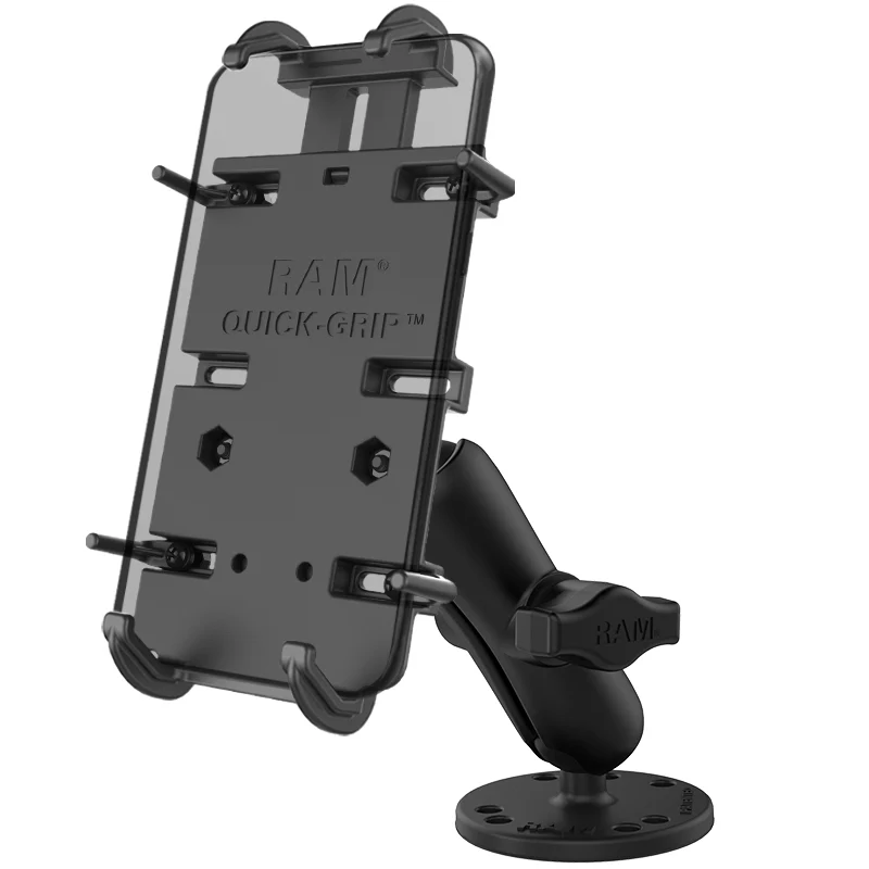 RAM® Quick-Grip⢠XL Spring-Loaded Phone Mount with Drill-Down Base