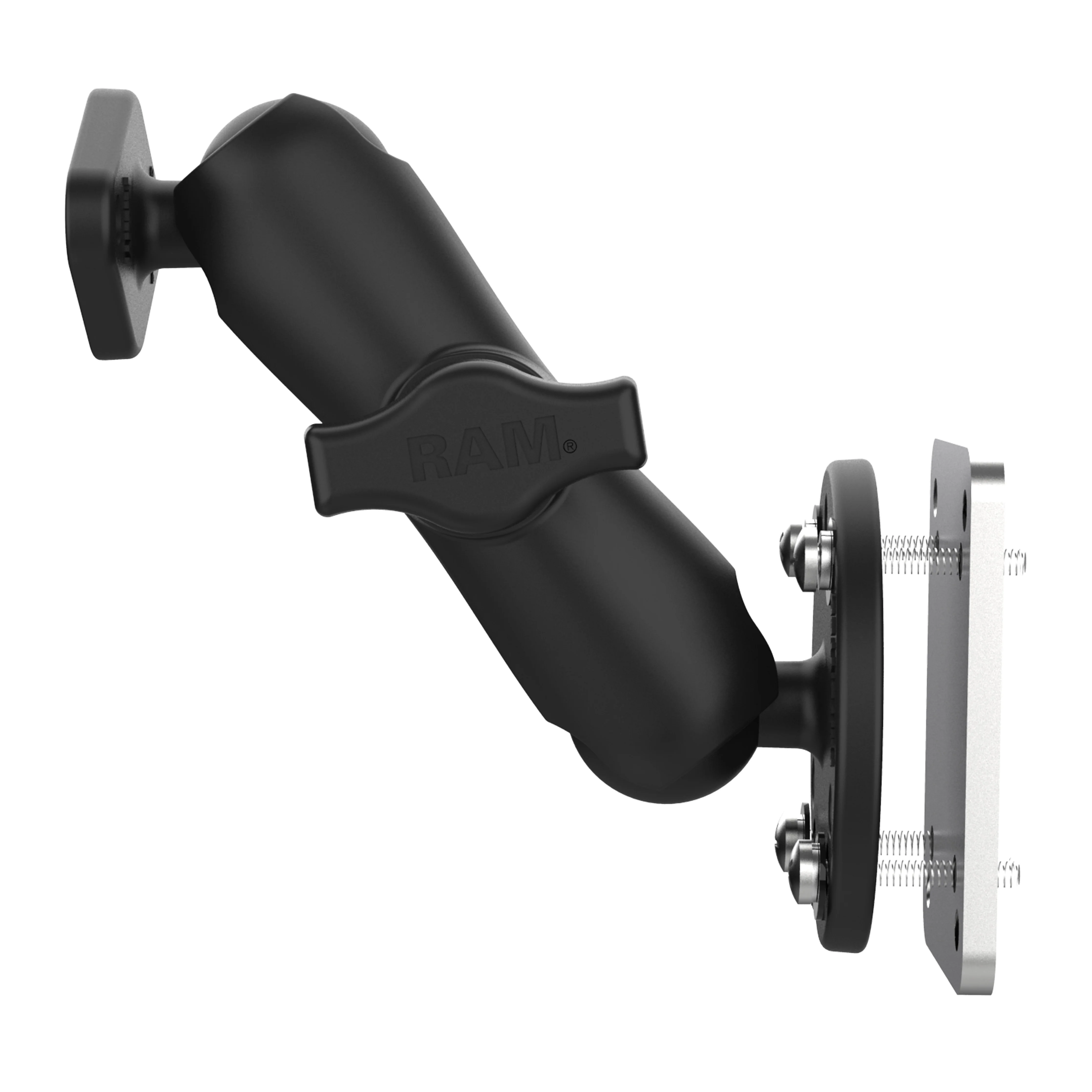 RAMĀ® Double Ball Mount with Backing Plate & Diamond Plate - Image 2