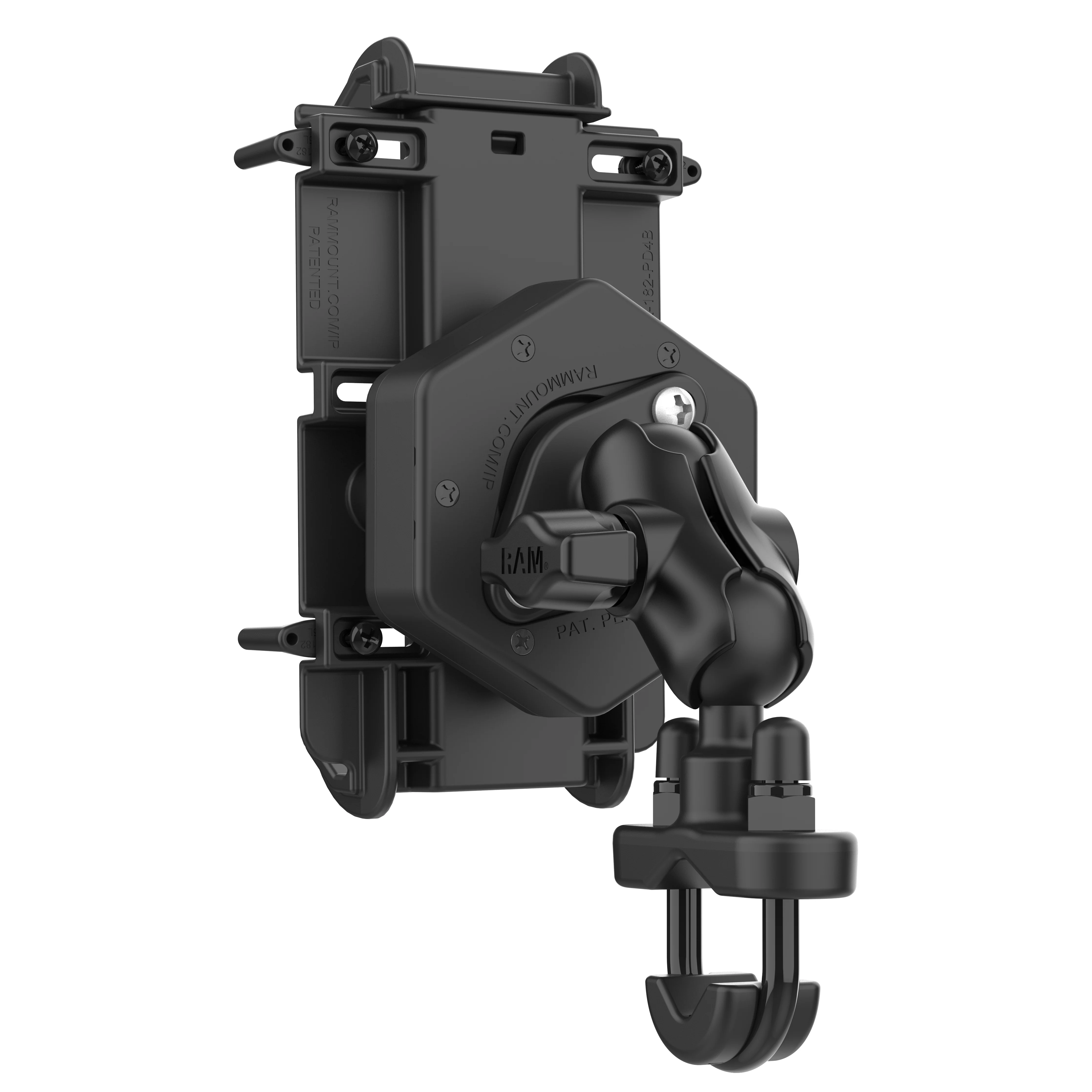 RAM® Quick-Grip⢠XL Phone Mount with Vibe-Safe⢠& U-Bolt Base - Short - Image 2