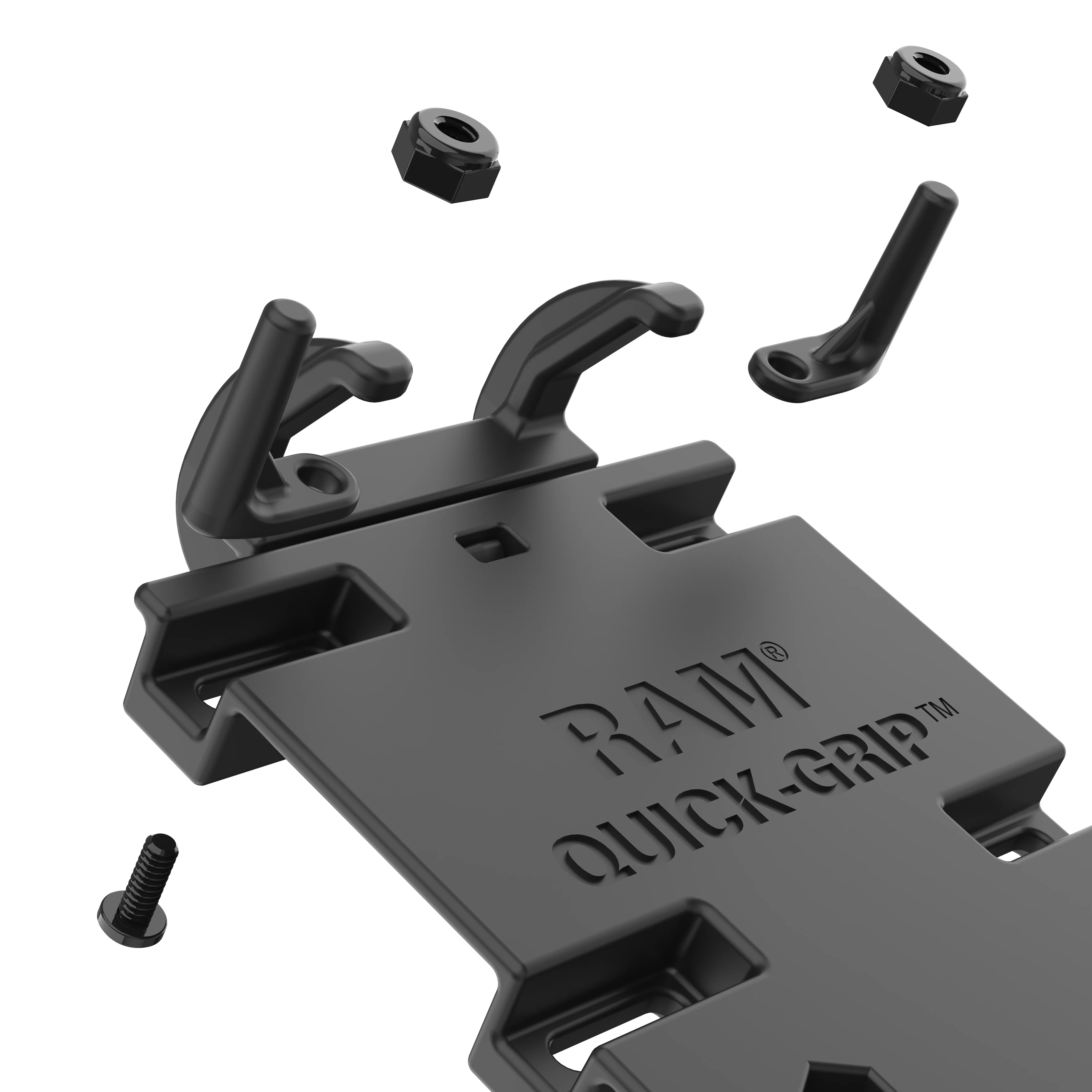 RAM® Quick-Grip⢠XL Phone Mount with Vibe-Safe⢠& U-Bolt Base - Short - Image 4