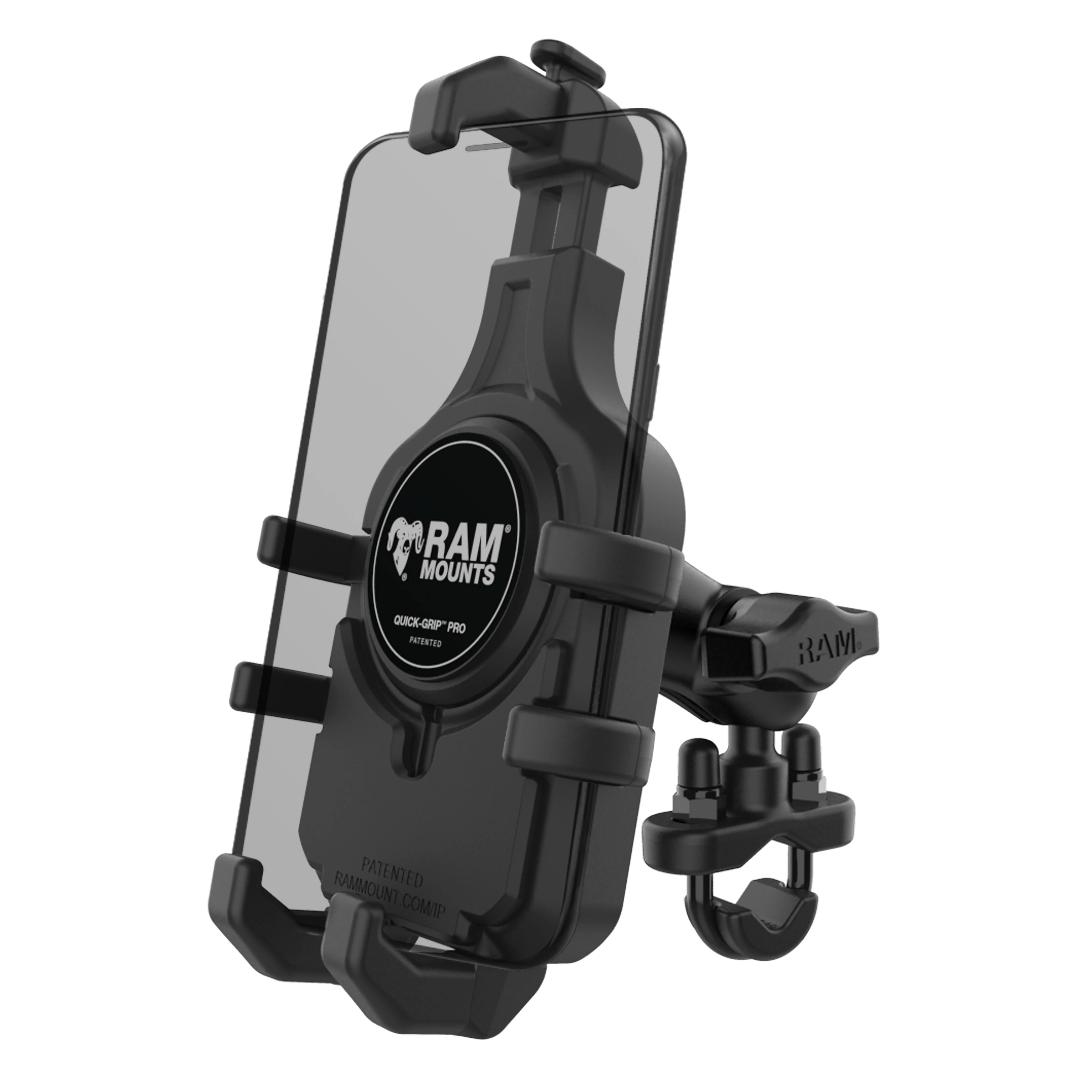 RAM® Quick-Grip⢠Pro Phone Mount with Handlebar U-Bolt Base - Short