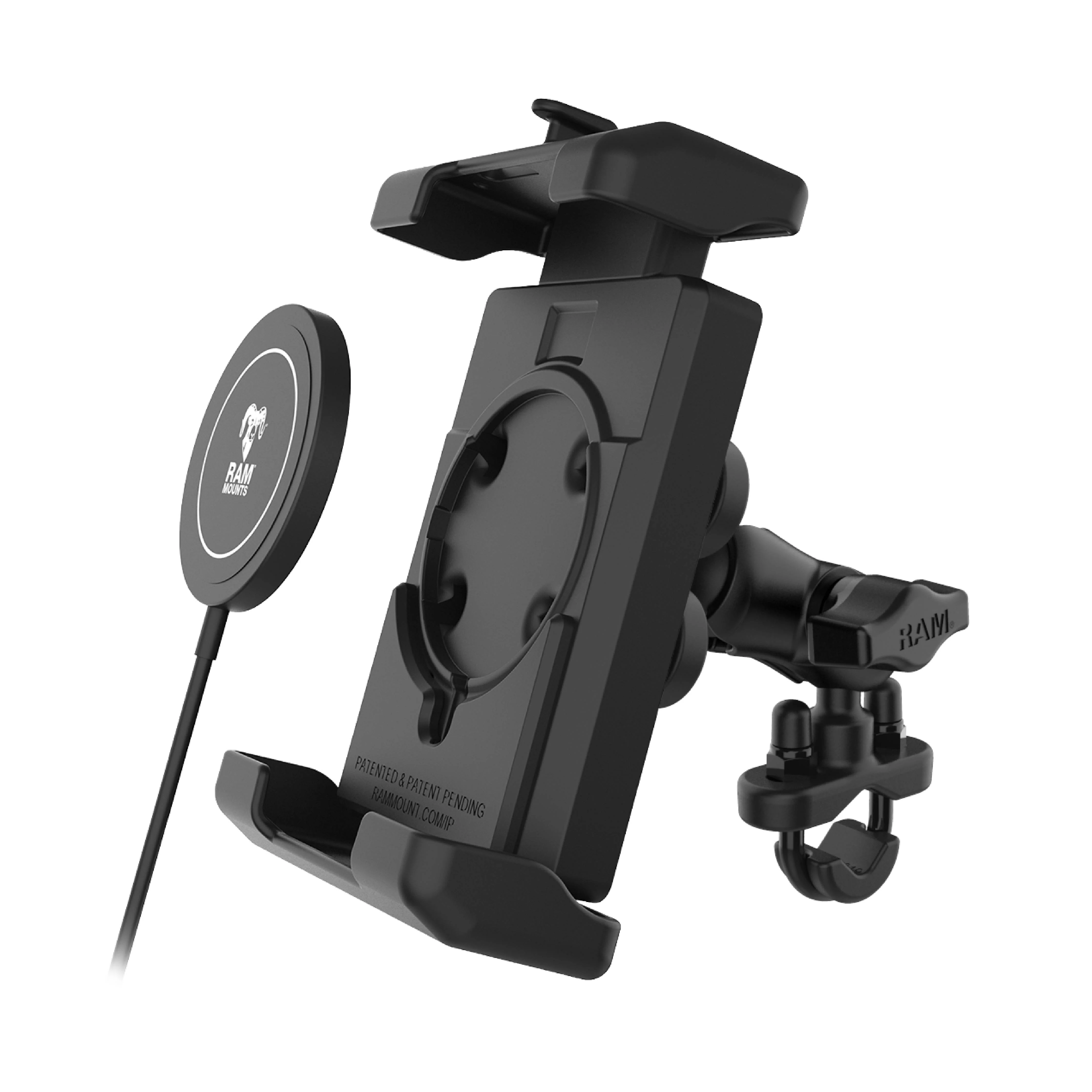 RAM® Quick-Grip™ Pro XL Vibration Damping Phone Mount & Qi2 15W Charger - Image 2