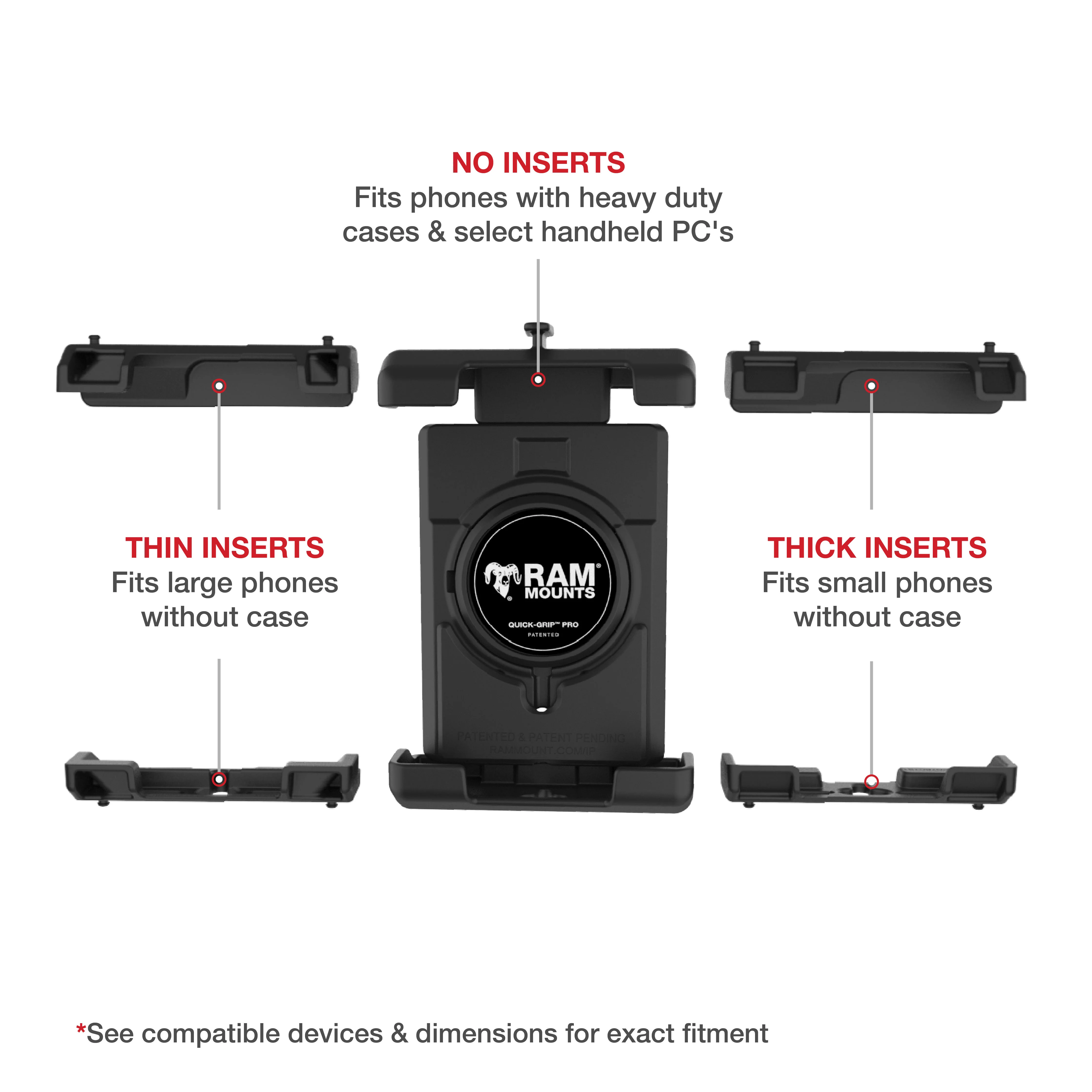 RAM® Quick-Grip™ Pro XL Vibration Damping Phone Mount & Qi2 15W Charger - Image 5