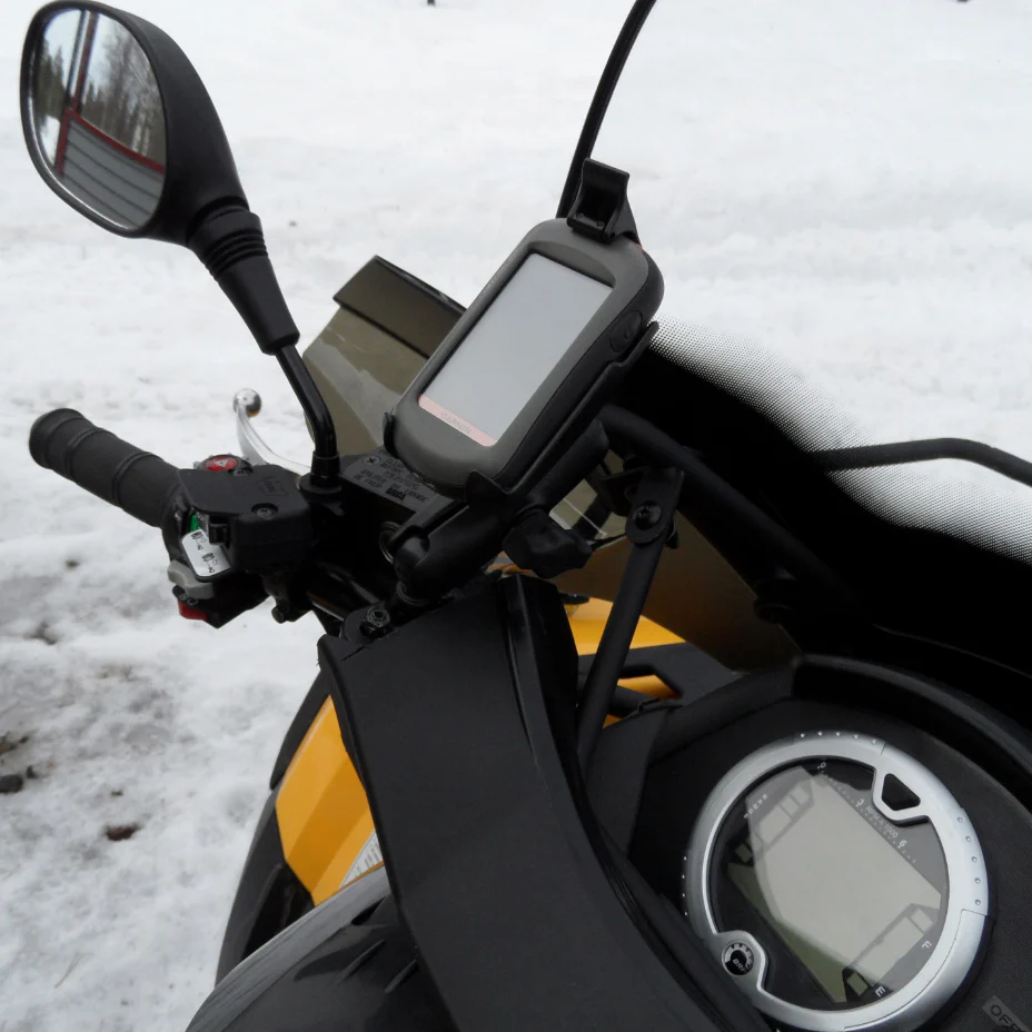 RAMĀ® Handlebar U-Bolt Double Ball Mount for Garmin Oregon Series + More - Image 3