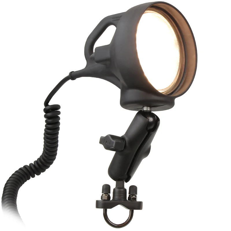 RAMĀ® Handlebar U-Bolt Mount with LED Spotlight