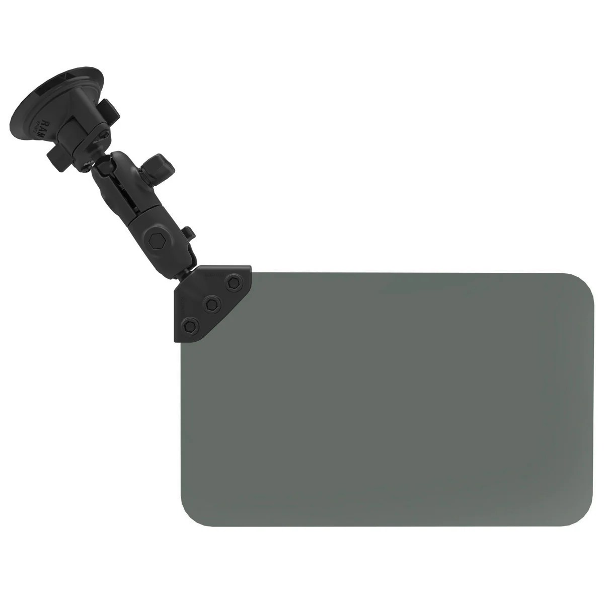 RAM® Twist-Lock⢠Suction Cup Mount with Swivel Socket Arm & Sun Visor