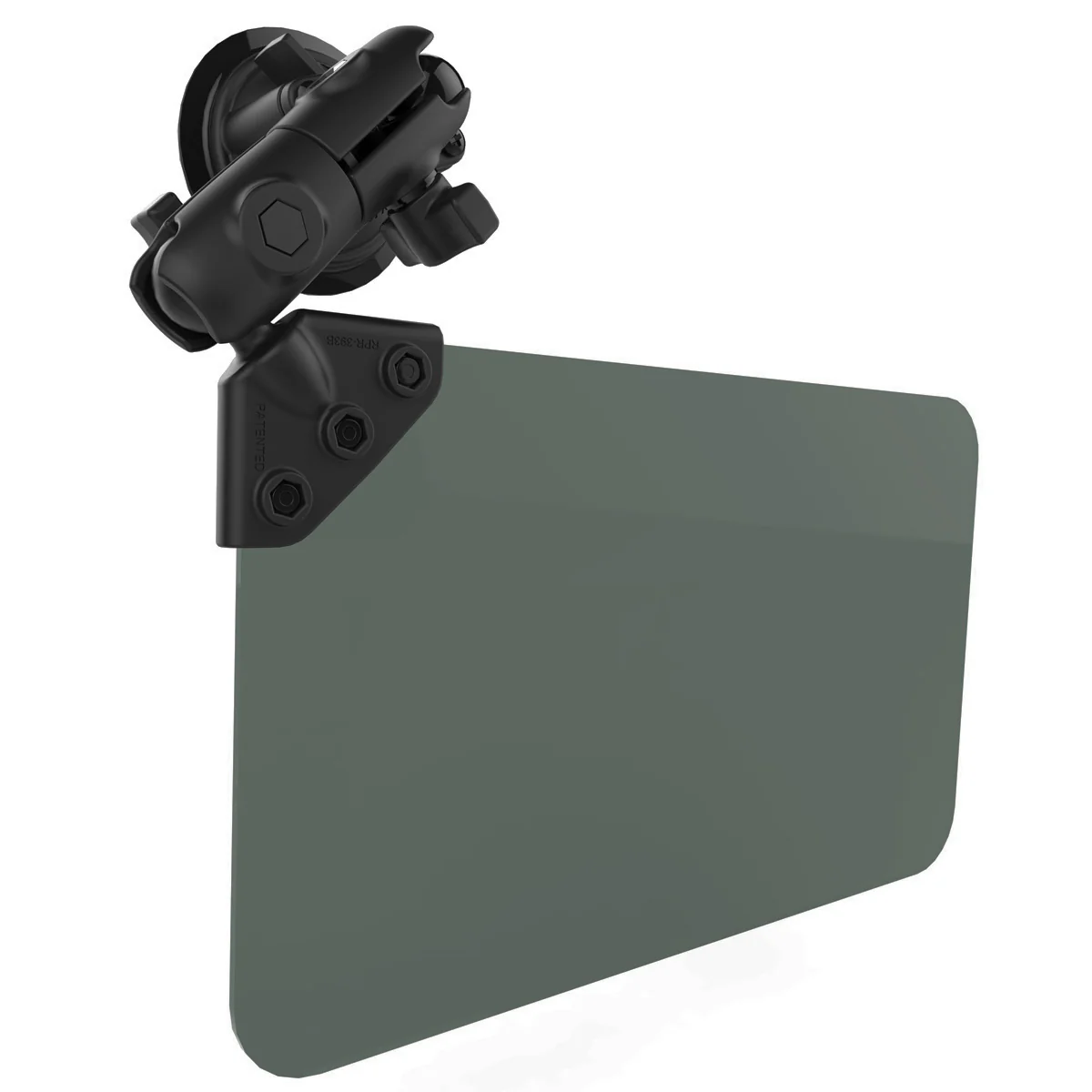 RAM® Twist-Lock⢠Suction Cup Mount with Swivel Socket Arm & Sun Visor - Image 2