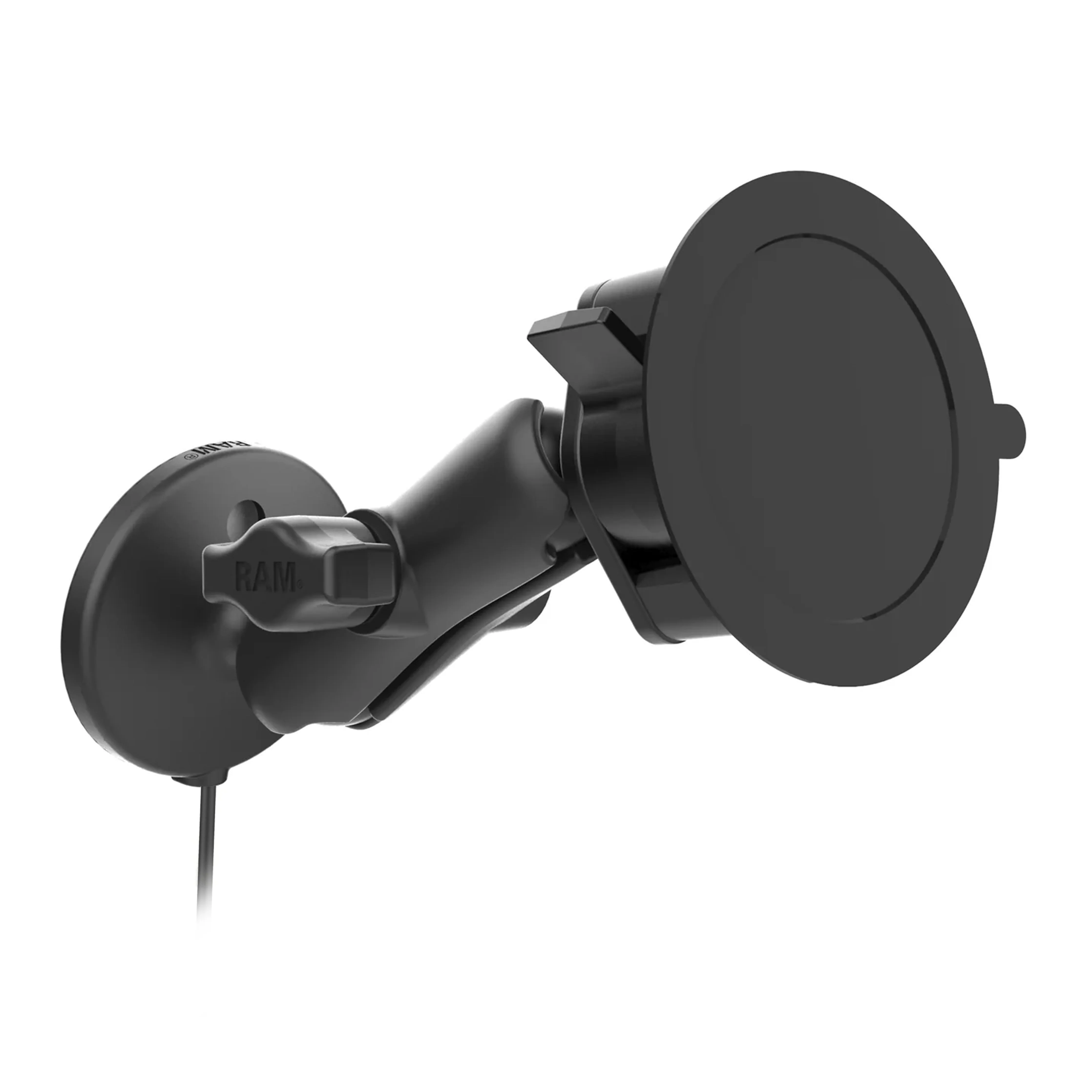 RAM® Twist-Lock⢠Suction Cup Mount with RAM® Qi2 15W Wireless Charger - Image 3
