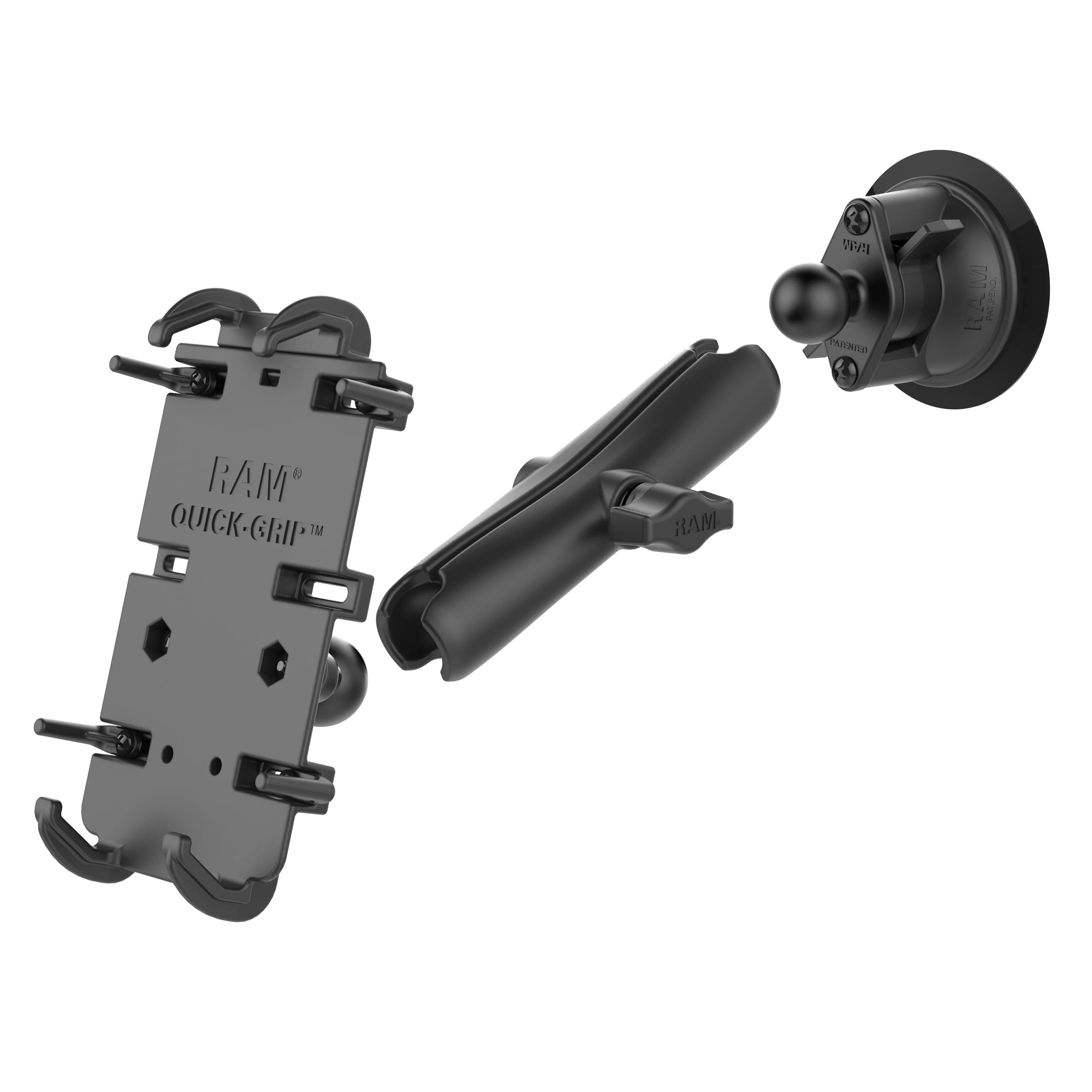 RAM® Quick-Grip⢠XL Phone Mount with Twist-Lock⢠Suction Cup - Long - Image 3