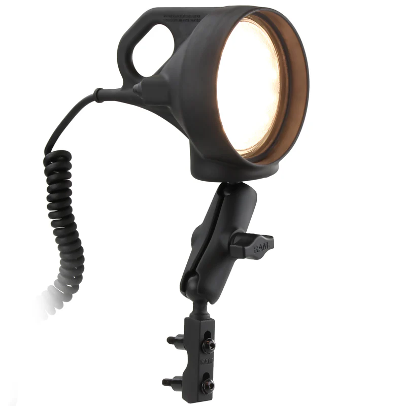 RAMĀ® Brake/Clutch Reservoir Mount with LED Spotlight