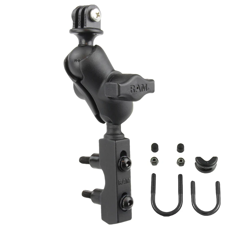 RAMĀ® Motorcycle Brake/Clutch Reservoir Base with Action Camera Mount - Image 2