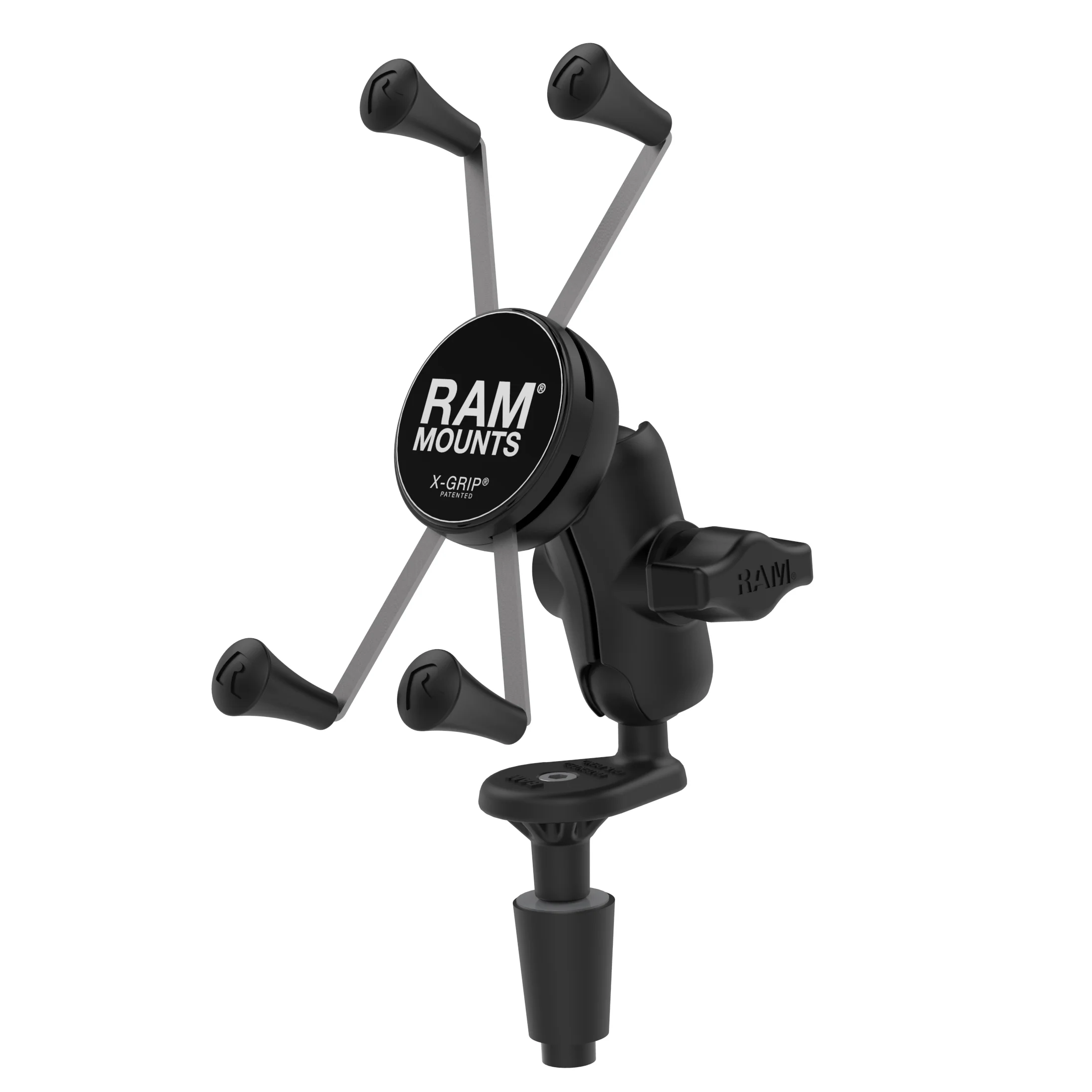 RAMĀ® X-GripĀ® Large Phone Mount with Motorcycle Fork Stem Base - Image 2