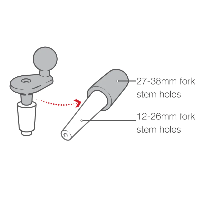 RAM® X-Grip® Phone Mount with Vibe-Safe™ & Fork Stem Base - Short - Image 5