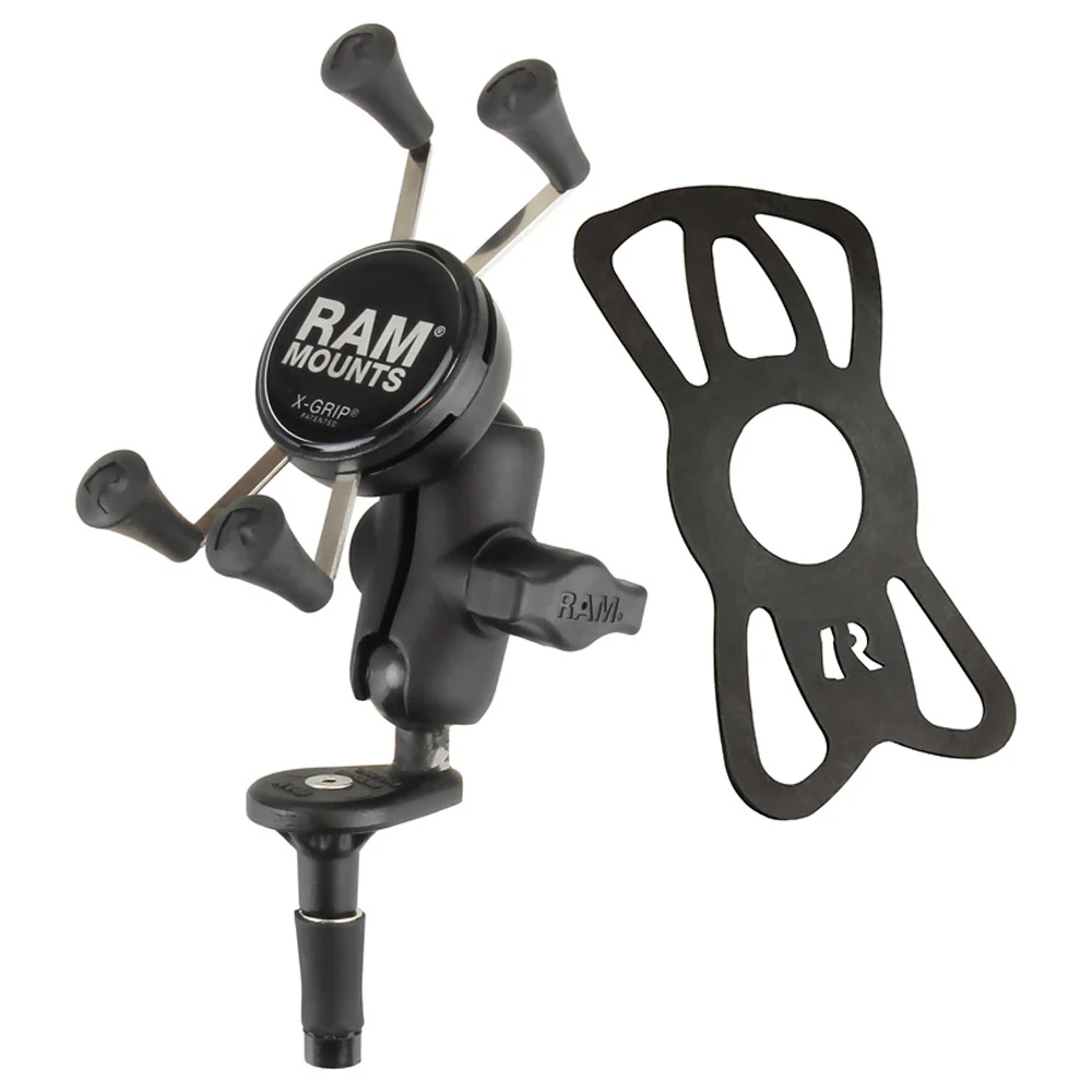 RAMĀ® X-GripĀ® Phone Holder with Motorcycle Fork Stem Base - Image 2