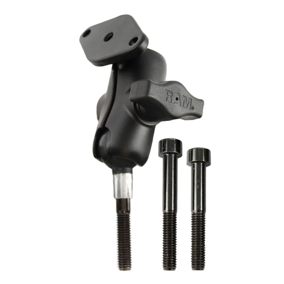 RAMĀ® Motorcycle Handlebar Clamp Mount with M8 Bolts - Short