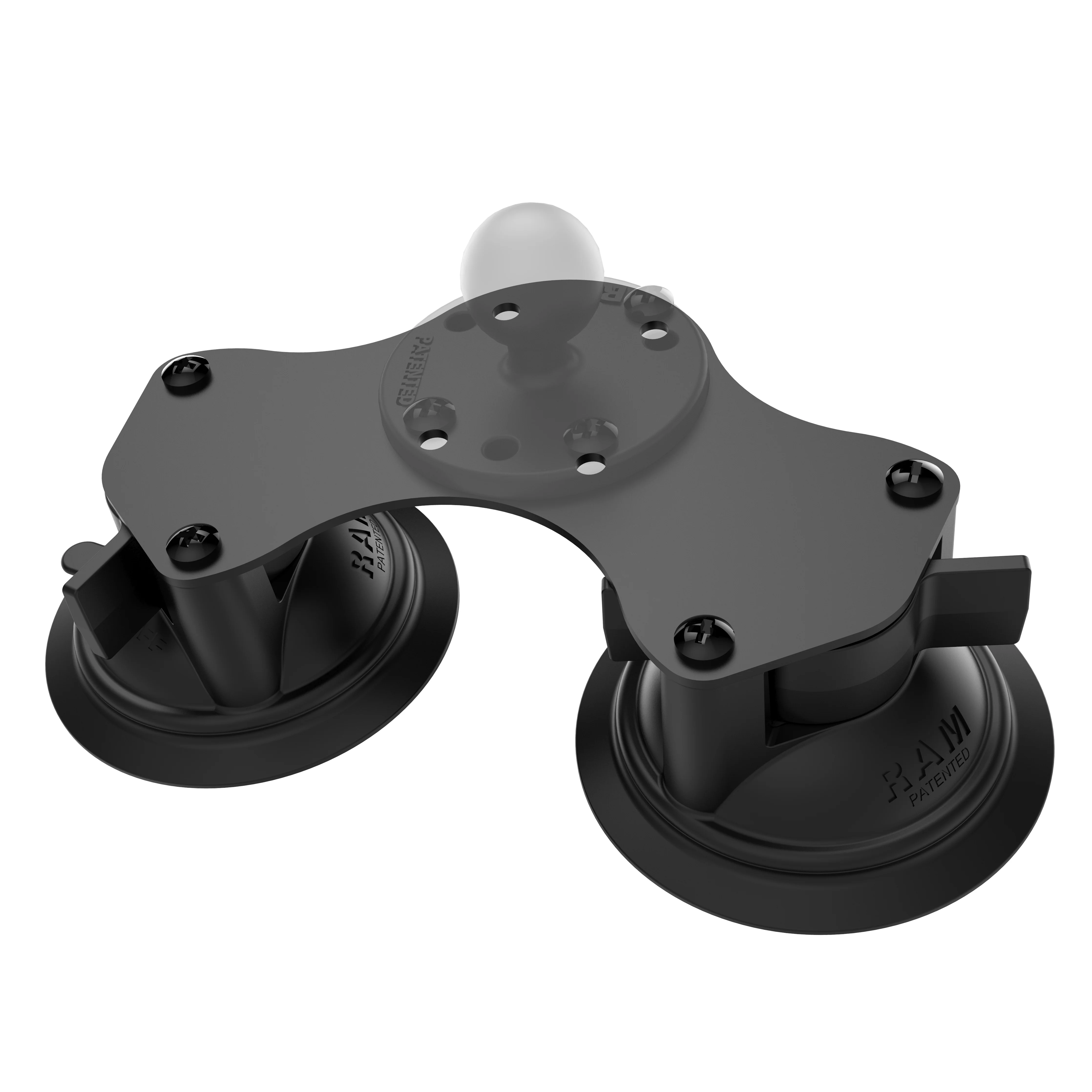 RAM® Twist-Lock⢠Dual Suction Cup Base - Image 2