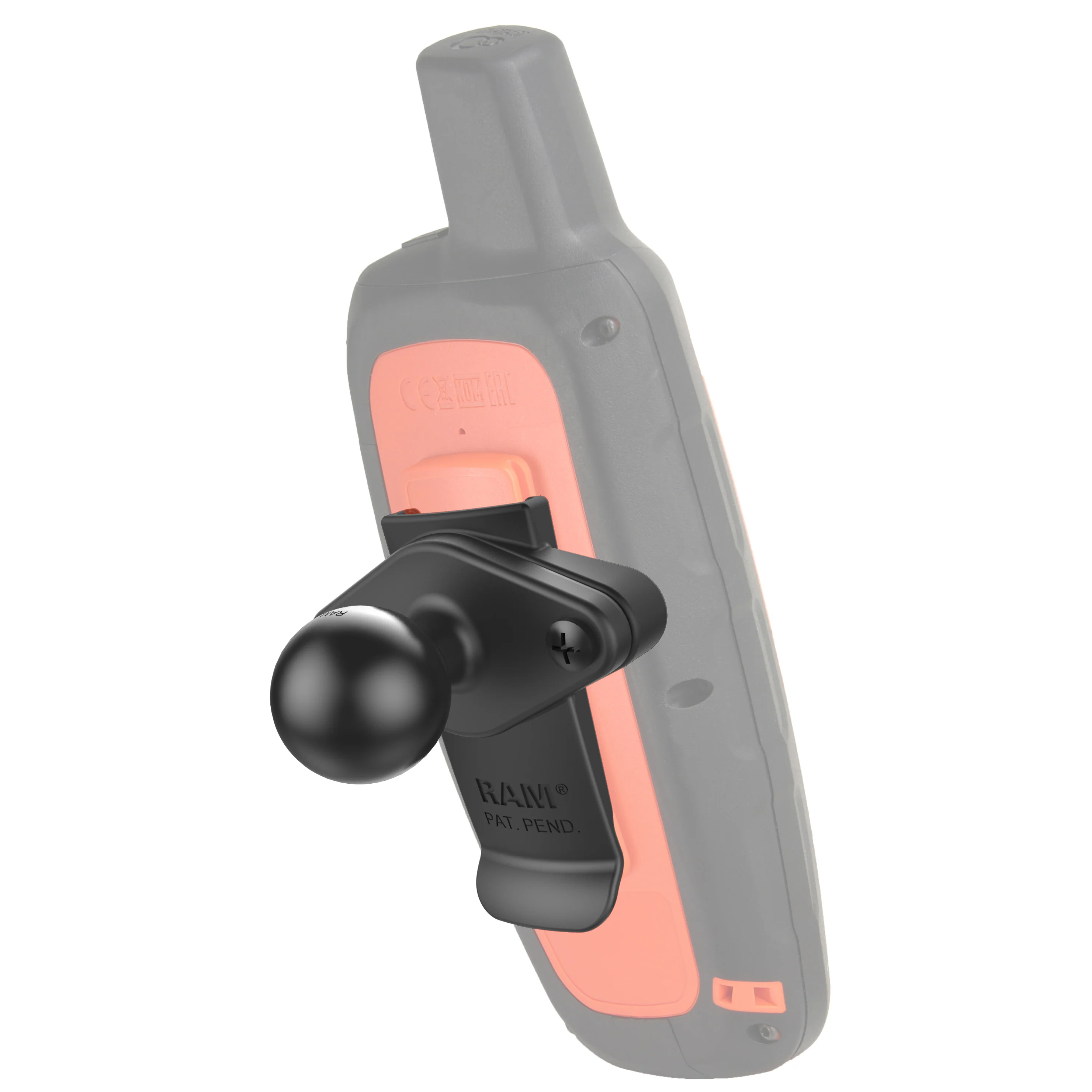 RAMĀ® Spine Clip Holder with Ball for Garmin Handheld Devices