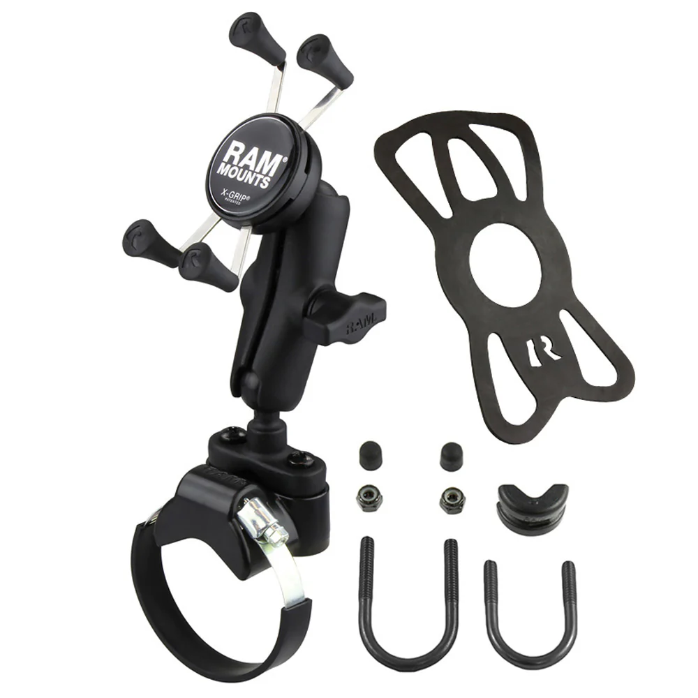 RAM® X-Grip® Phone Mount with ATV/Side By Side Rail Base - Image 2