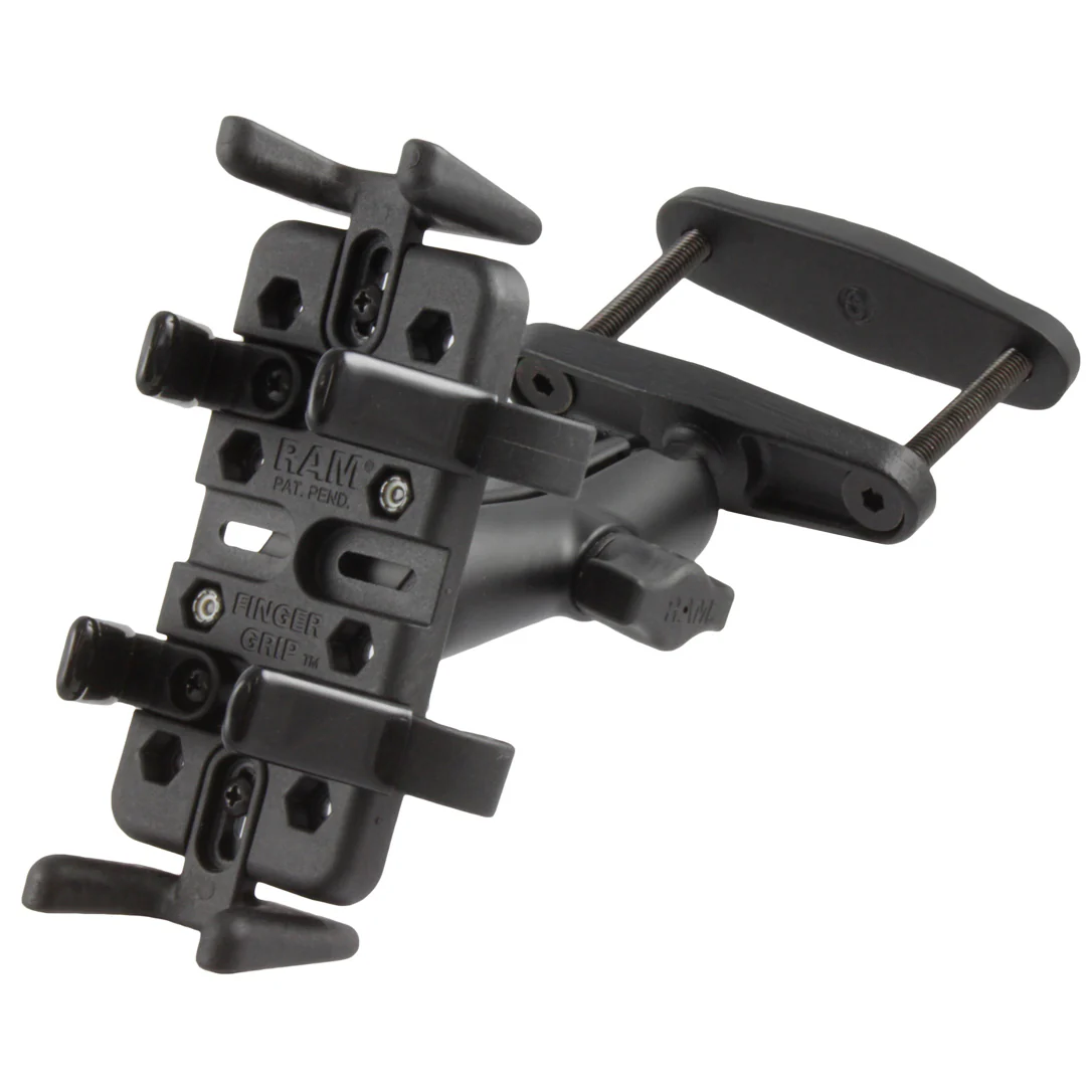 RAM® Finger-Grip⢠Universal Holder with 3" Square Post Clamp Mount