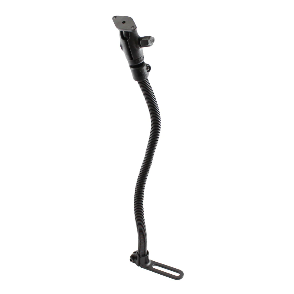 RAM® Pod⢠I Vehicle Mount with 18" Aluminum Rod and Diamond Plate