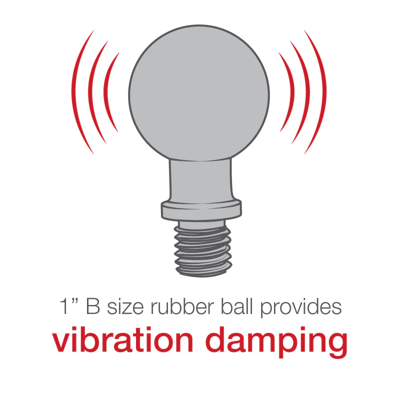 RAM® Ball Adapter with M10-1.25 Threaded Post - B Size - Image 4