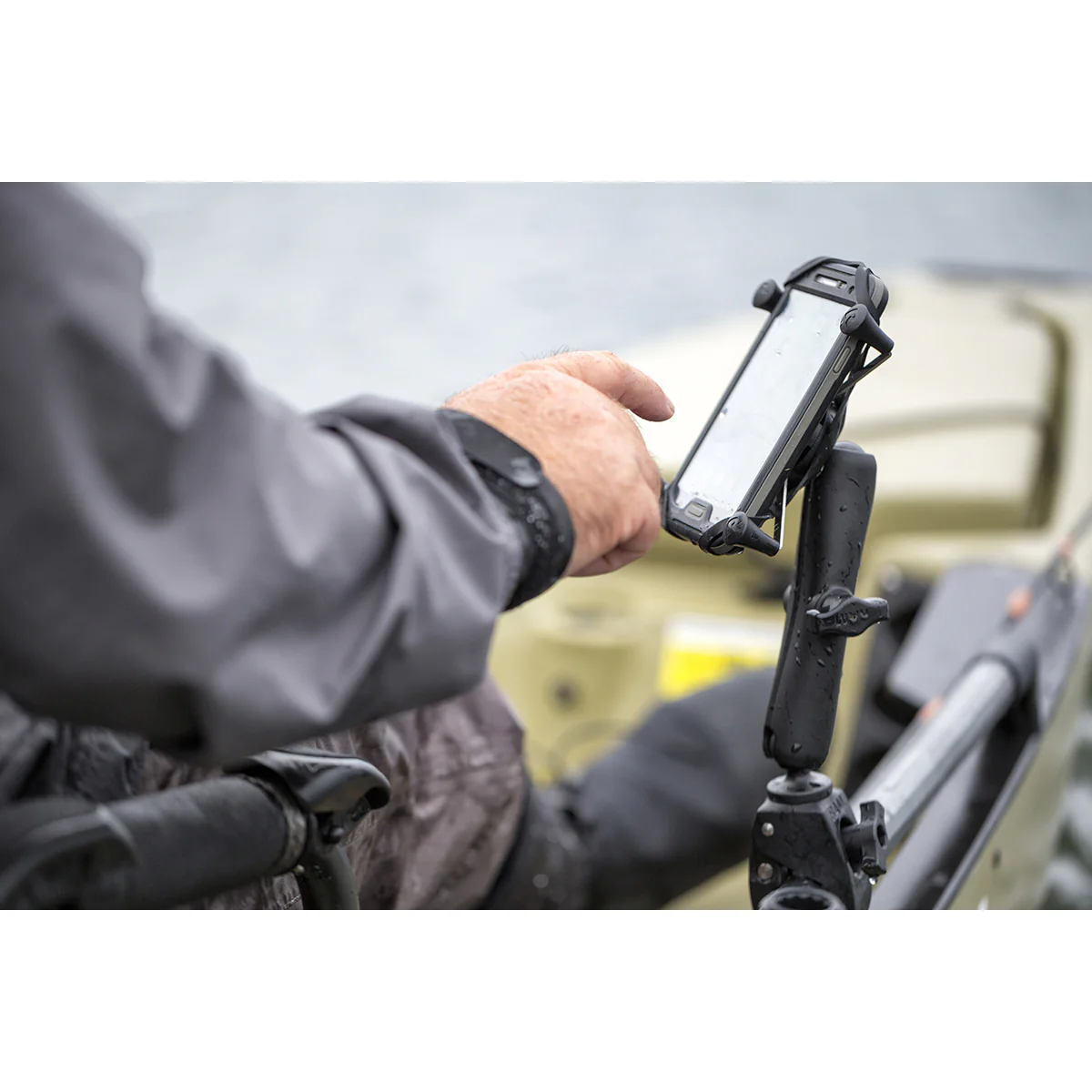 RAM® X-Grip® Phone Mount with RAM® Tough-Claw™ Small Clamp Base - Long - Image 3