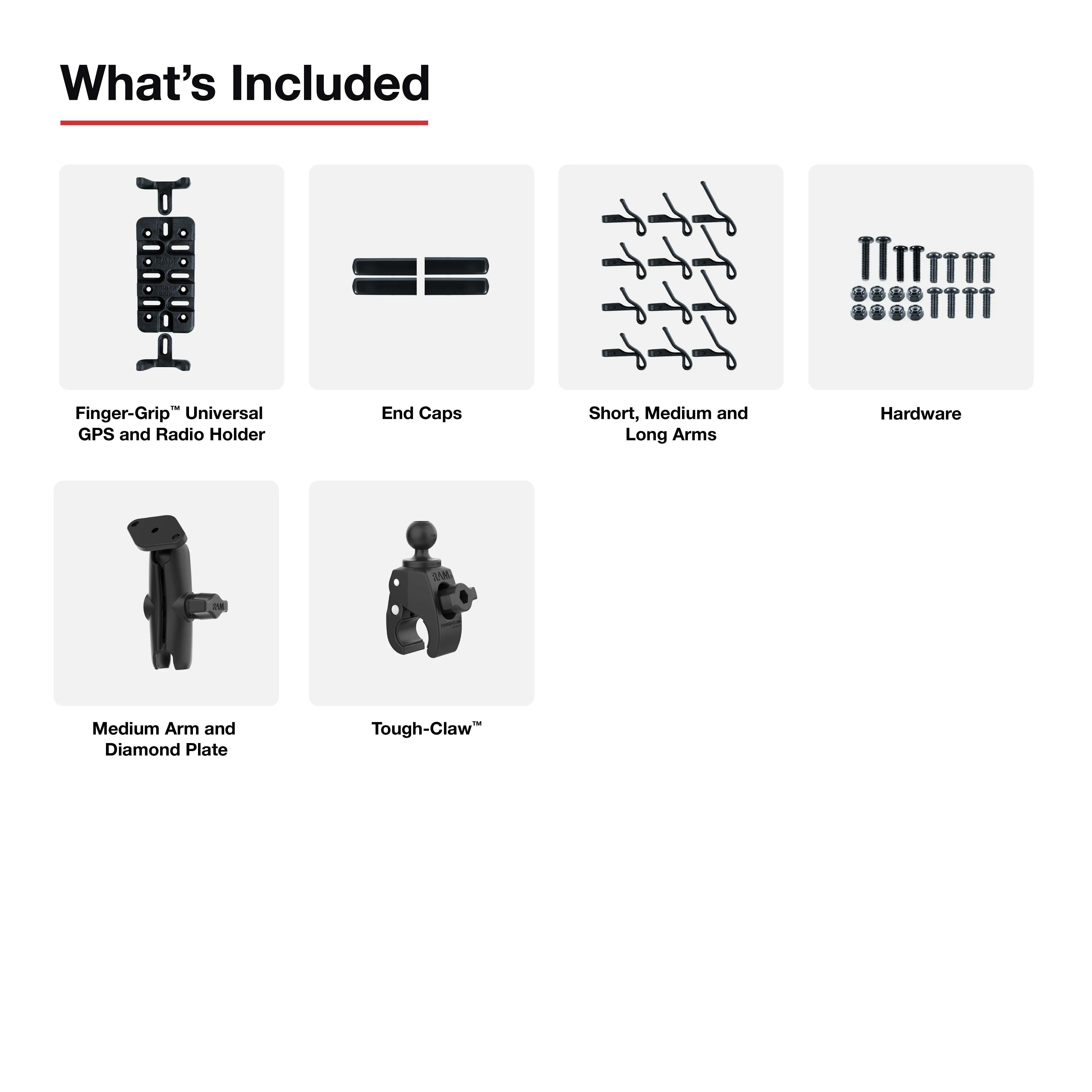 RAM® Finger-Grip™ Universal Mount with Small Tough-Claw™ - Image 4