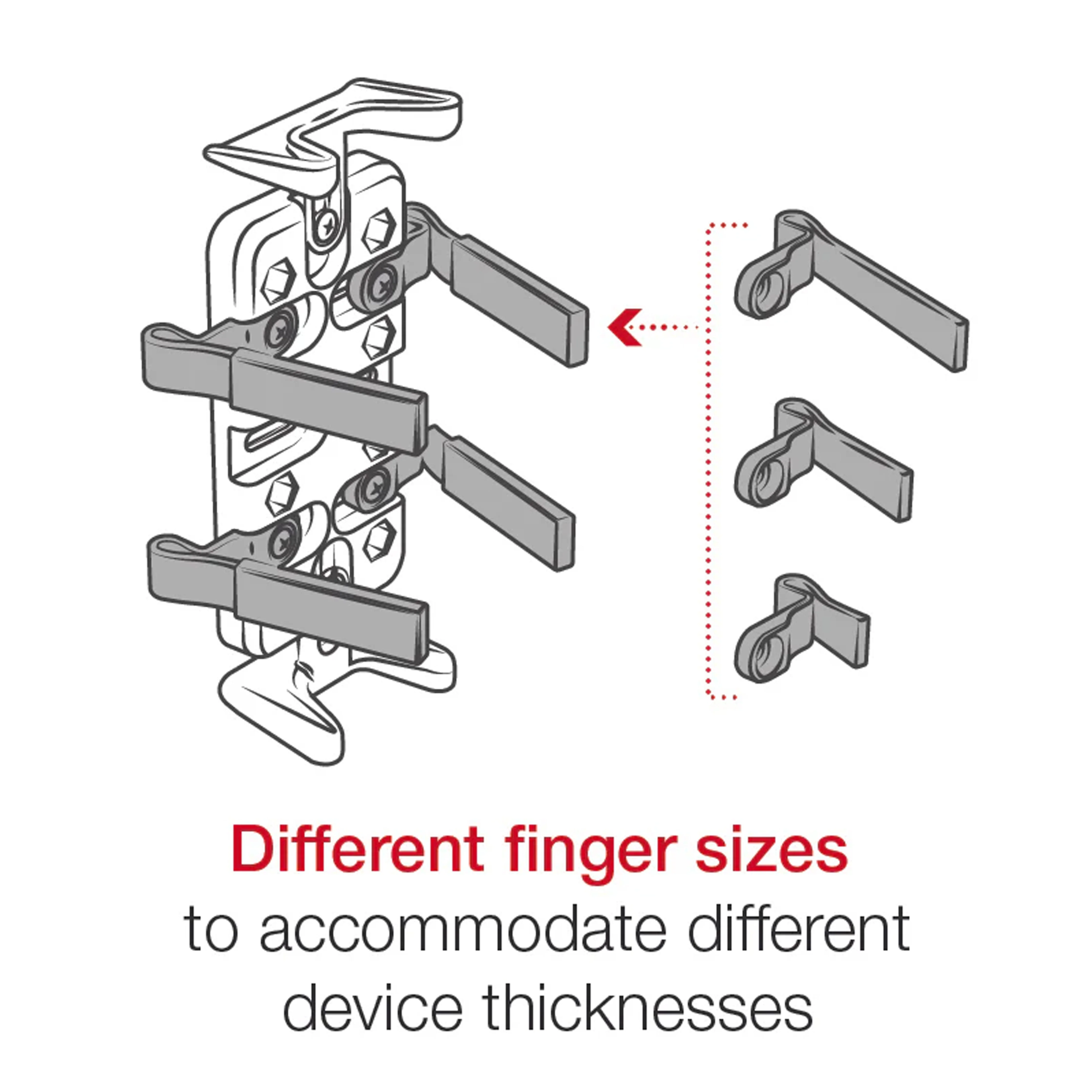 RAM® Finger-Grip™ Universal Mount with Small Tough-Claw™ - Image 5