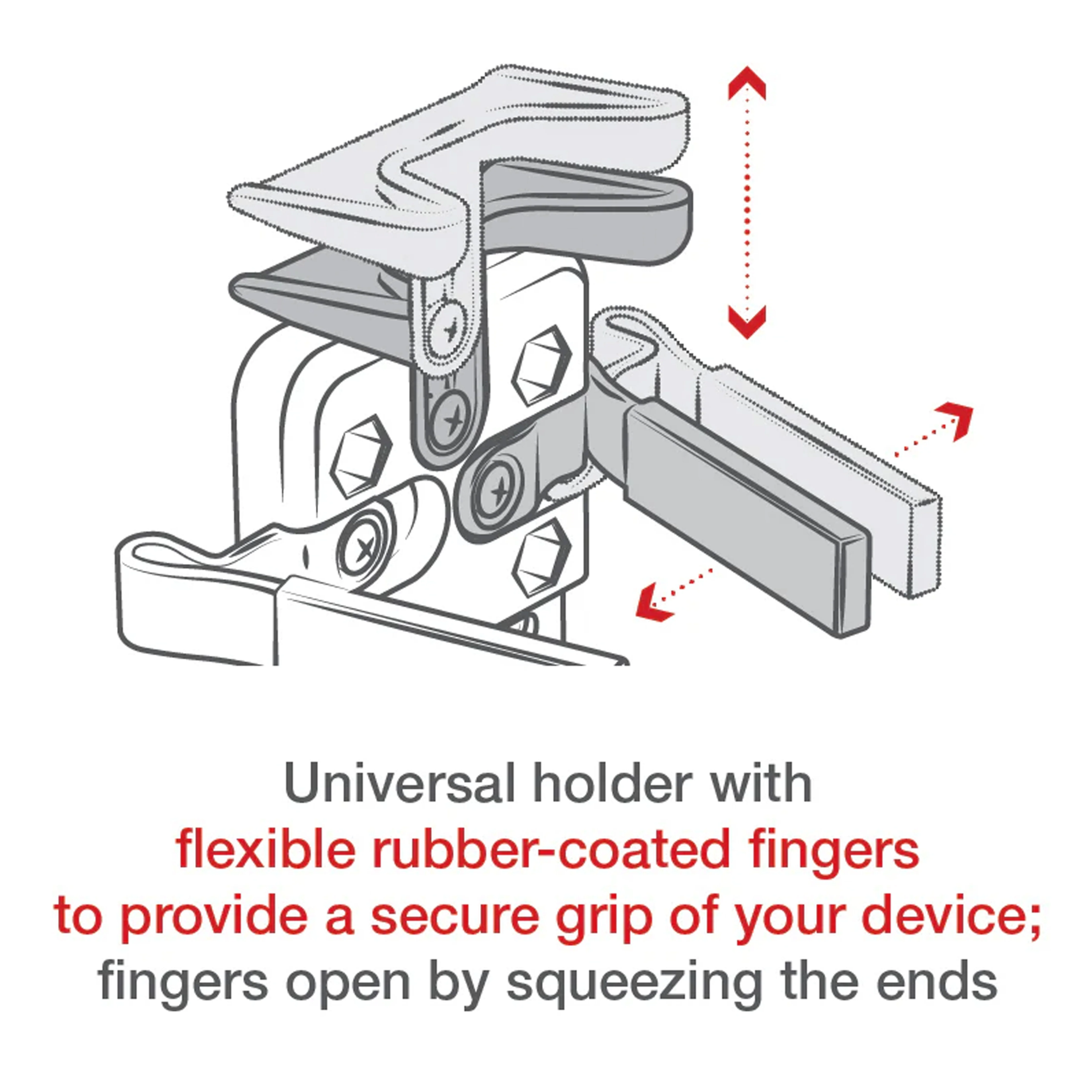 RAM® Finger-Grip™ Universal Mount with Small Tough-Claw™ - Image 6