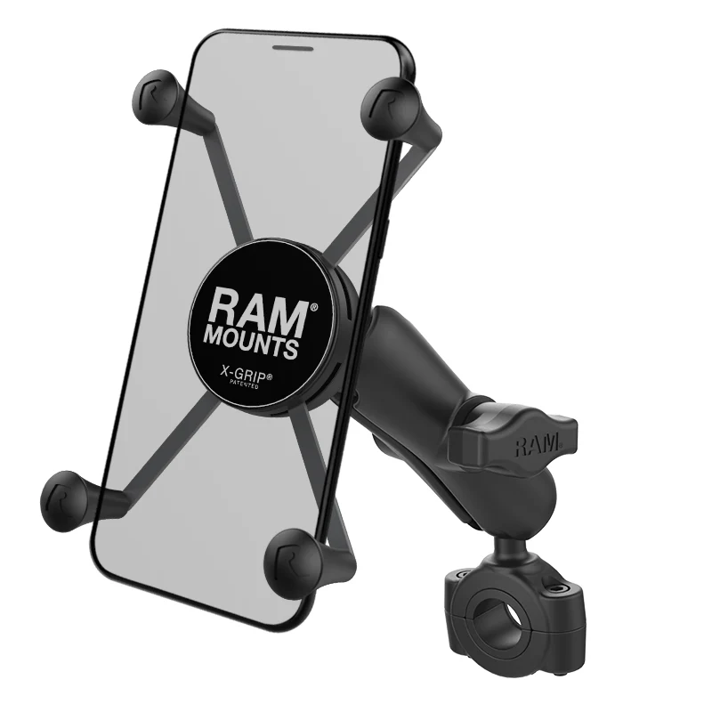RAM® X-Grip® Large Phone Mount with Torque™ Medium Rail Base Medium Arm