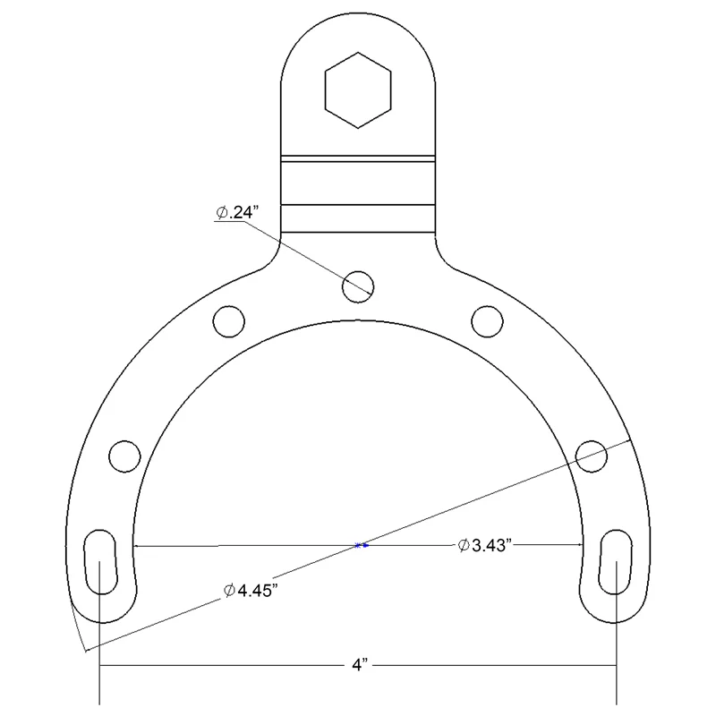 RAMĀ® Large Gas Tank Mount with Diamond Plate - Image 2