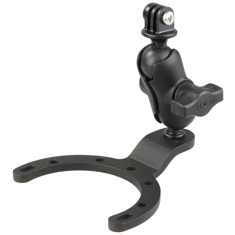 RAMĀ® Large Gas Tank Mount with Universal Action Camera Adapter - Image 2