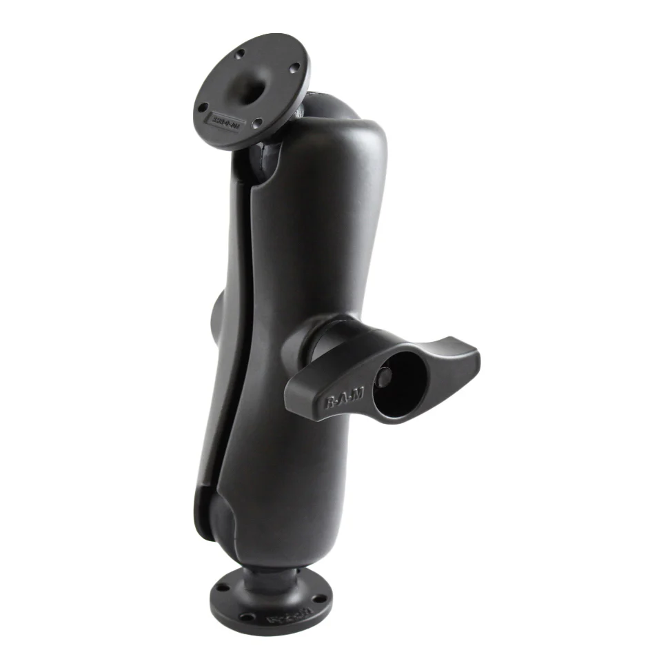 RAM® Double Ball Mount with Two Round AMPS Plates