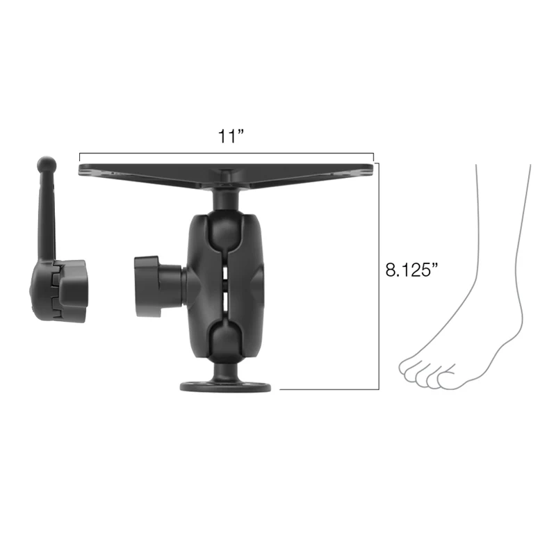 RAMĀ® Large Marine Electronics Mount with RAMĀ® Hi-Torq Wrench - Short - Image 2