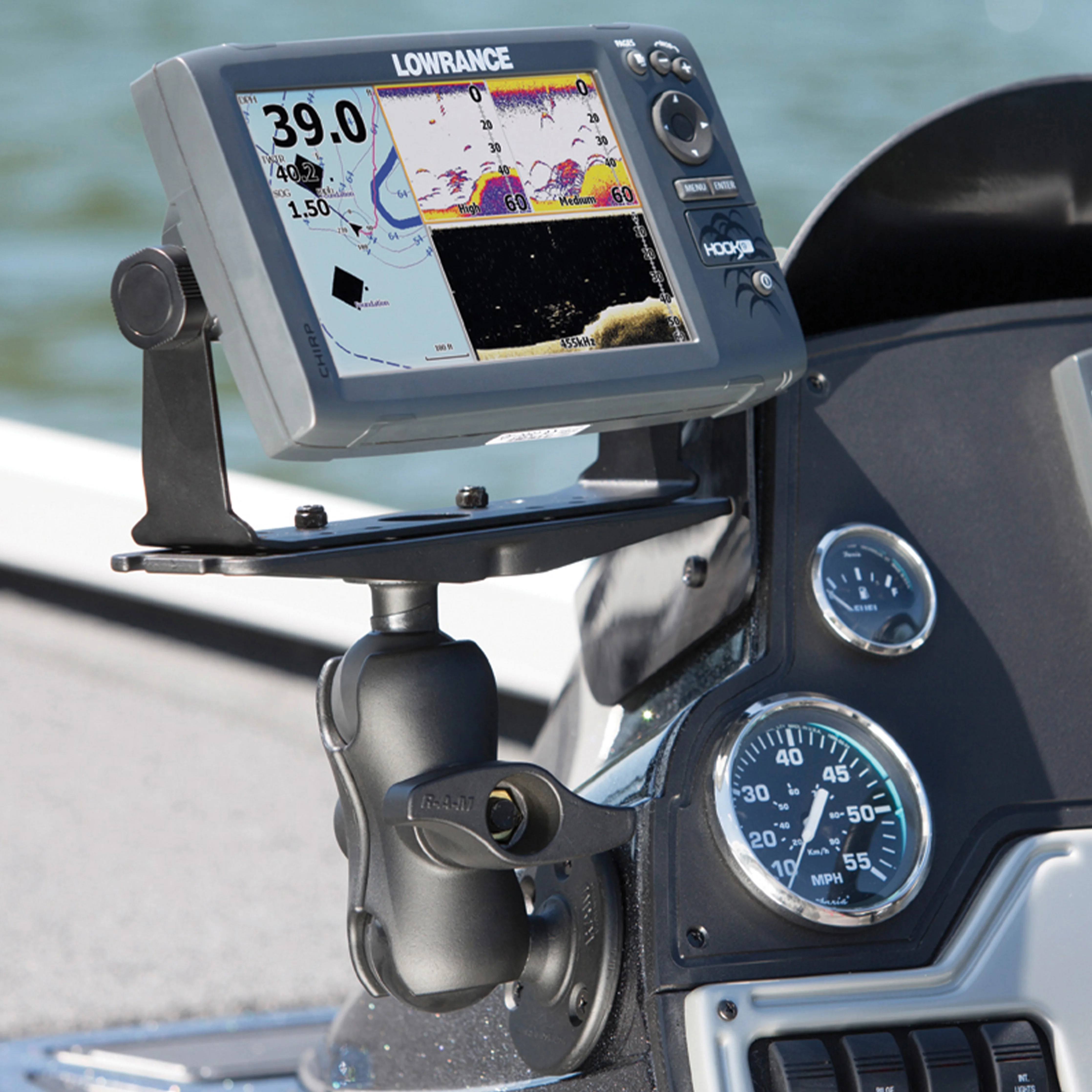 RAMĀ® Large Marine Electronics Mount with RAMĀ® Hi-Torq Wrench - Short - Image 5