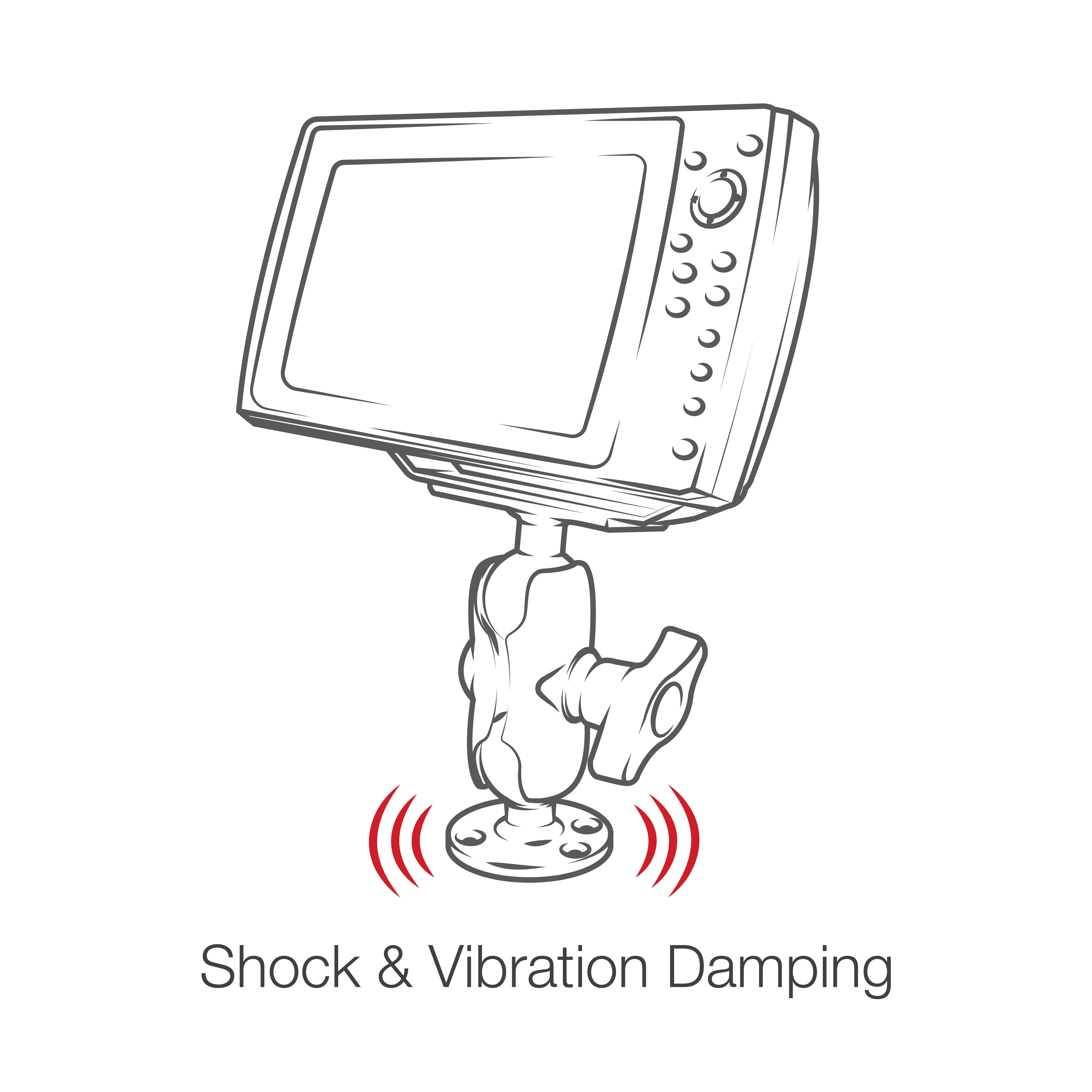 RAMĀ® Drill-Down Ball Mount for Humminbird Helix 8-10 & XPLORE Series - Image 5
